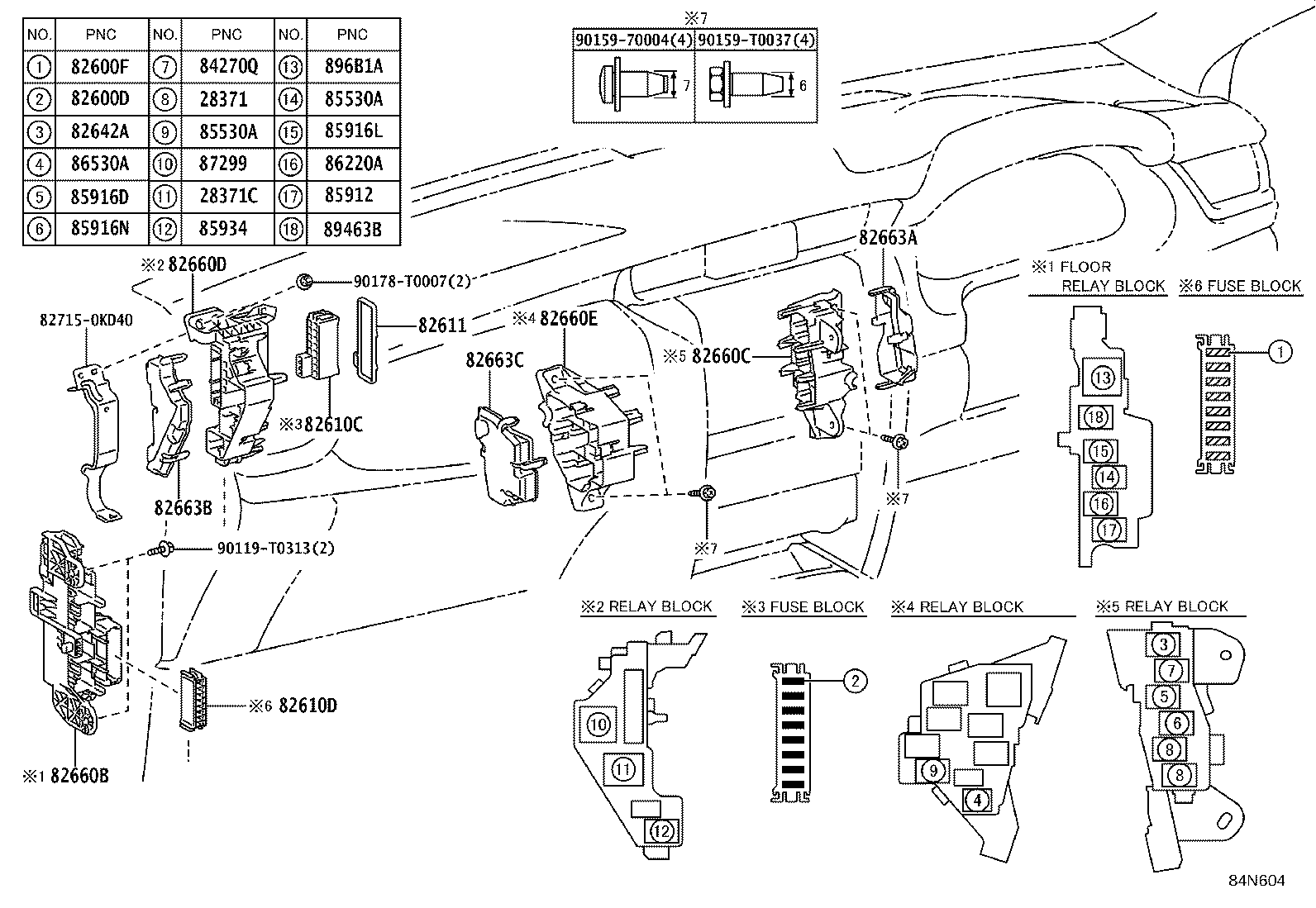 84040-0K102 MASTER SWITCH ASSY, POWER WINDOW REGULATOR product image