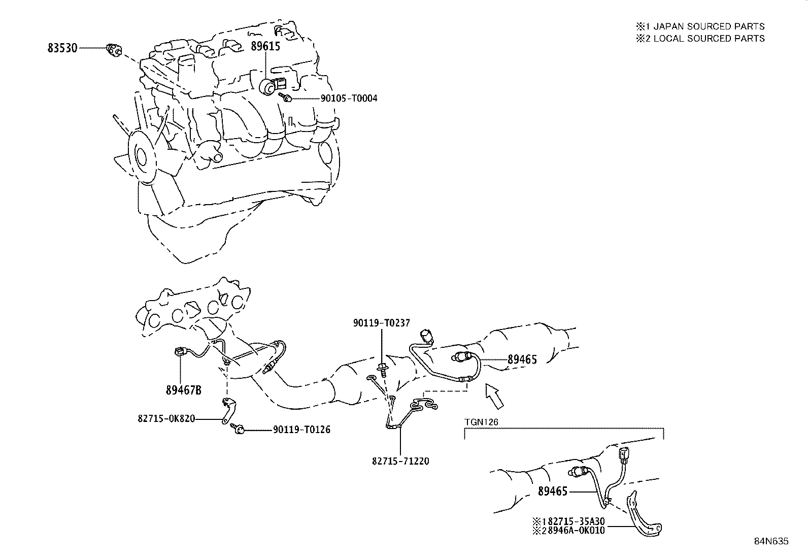 84040-0K032 MASTER SWITCH ASSY, POWER WINDOW REGULATOR product image