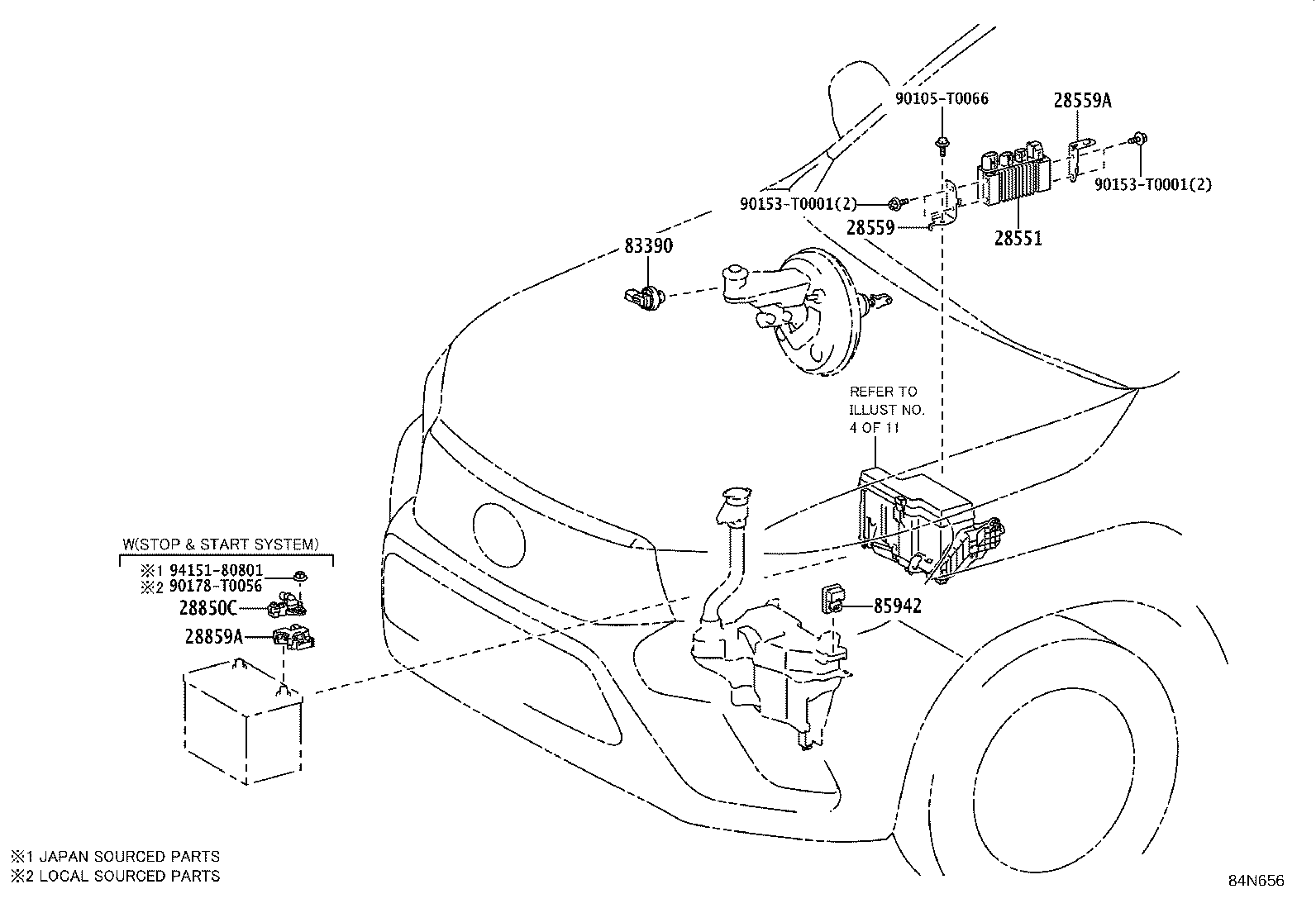84040-71020 MASTER SWITCH ASSY, POWER WINDOW REGULATOR product image
