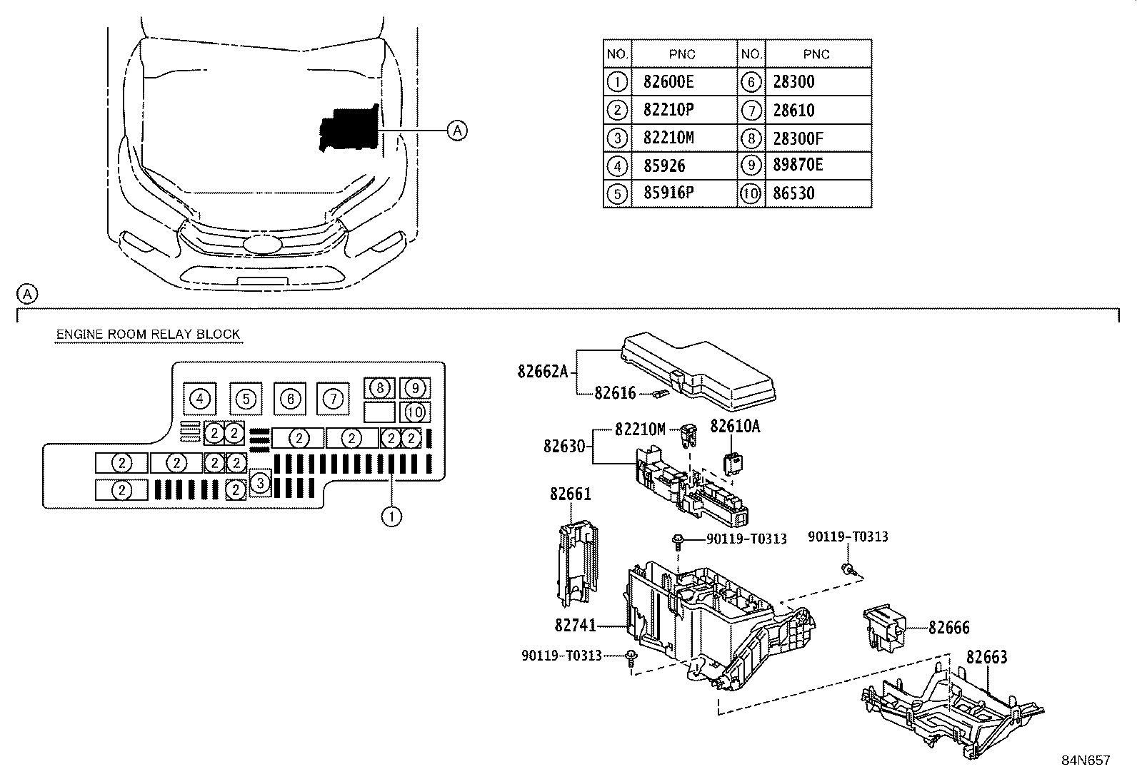 84040-71020 MASTER SWITCH ASSY, POWER WINDOW REGULATOR product image