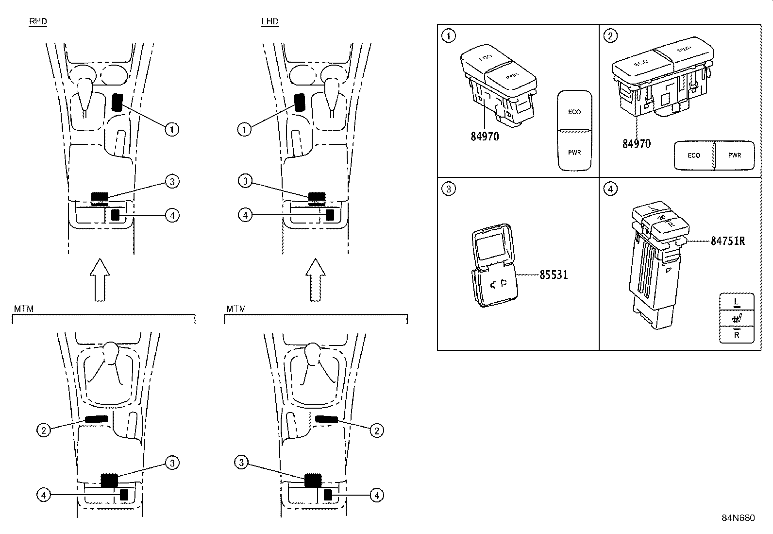 82662-0KA10 COVER, RELAY BLOCK, UPPER, NO.1 product image