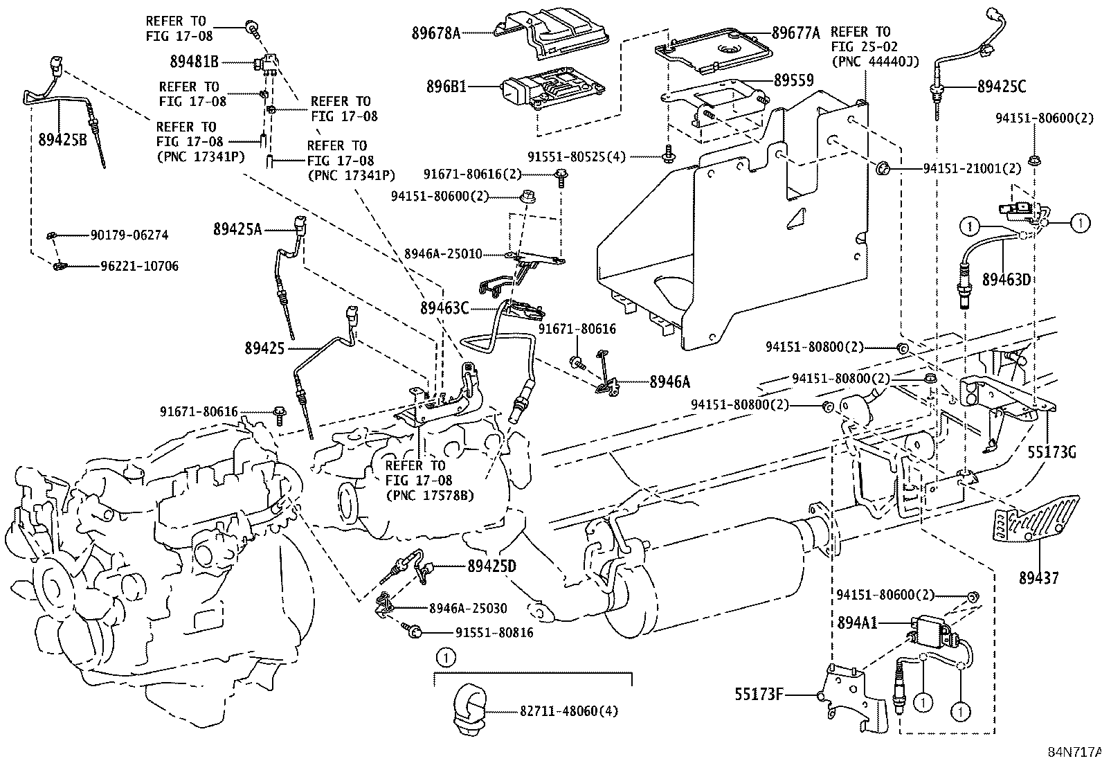 84140-25100 SWITCH ASSY, HEADLAMP DIMMER product image