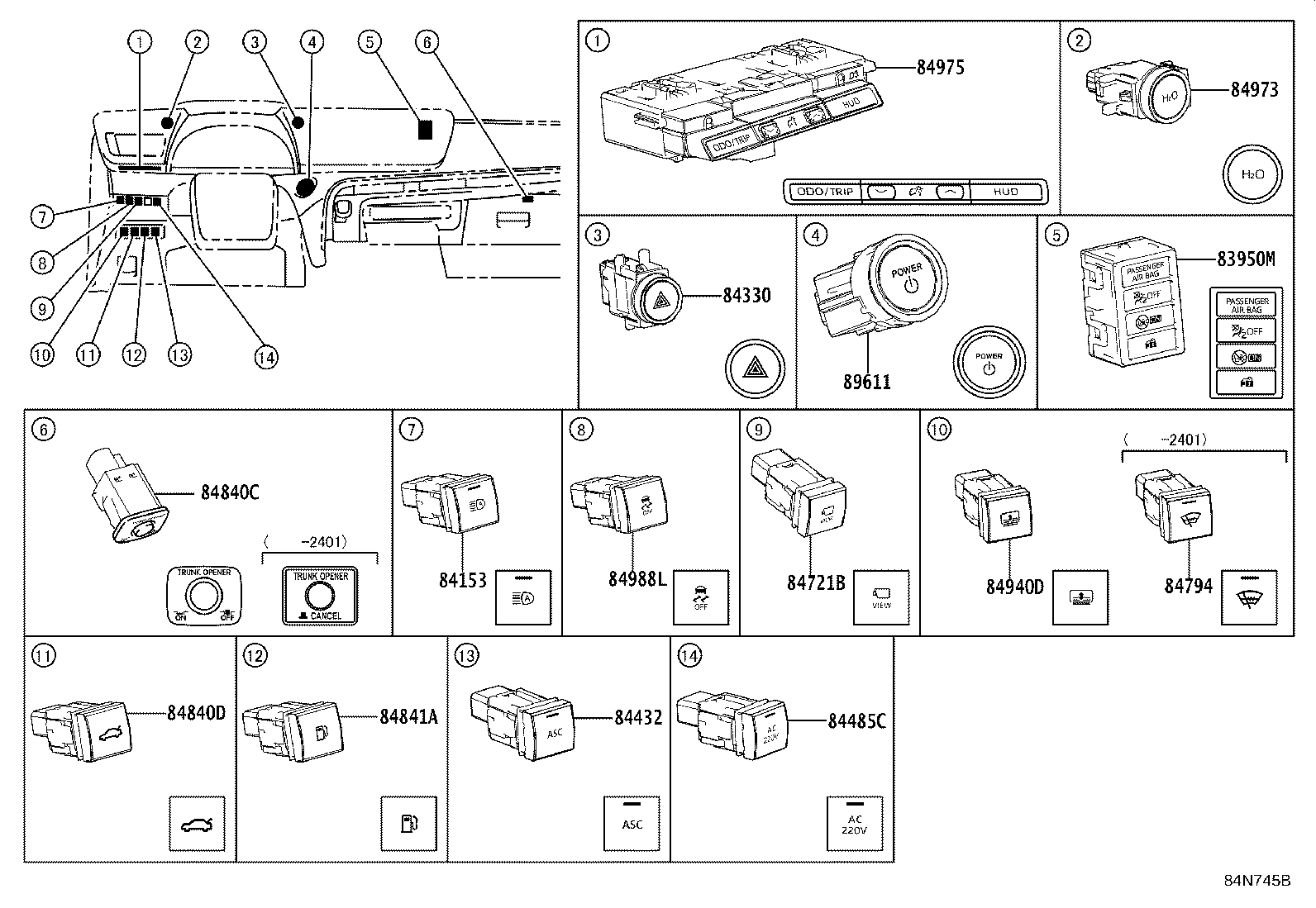 8924B-30010 SENSOR, STEERING product image