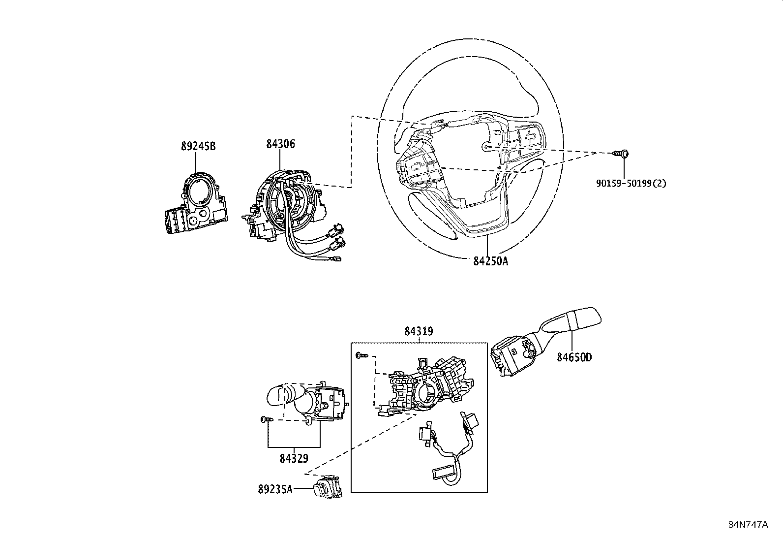 8924B-30010 SENSOR, STEERING product image