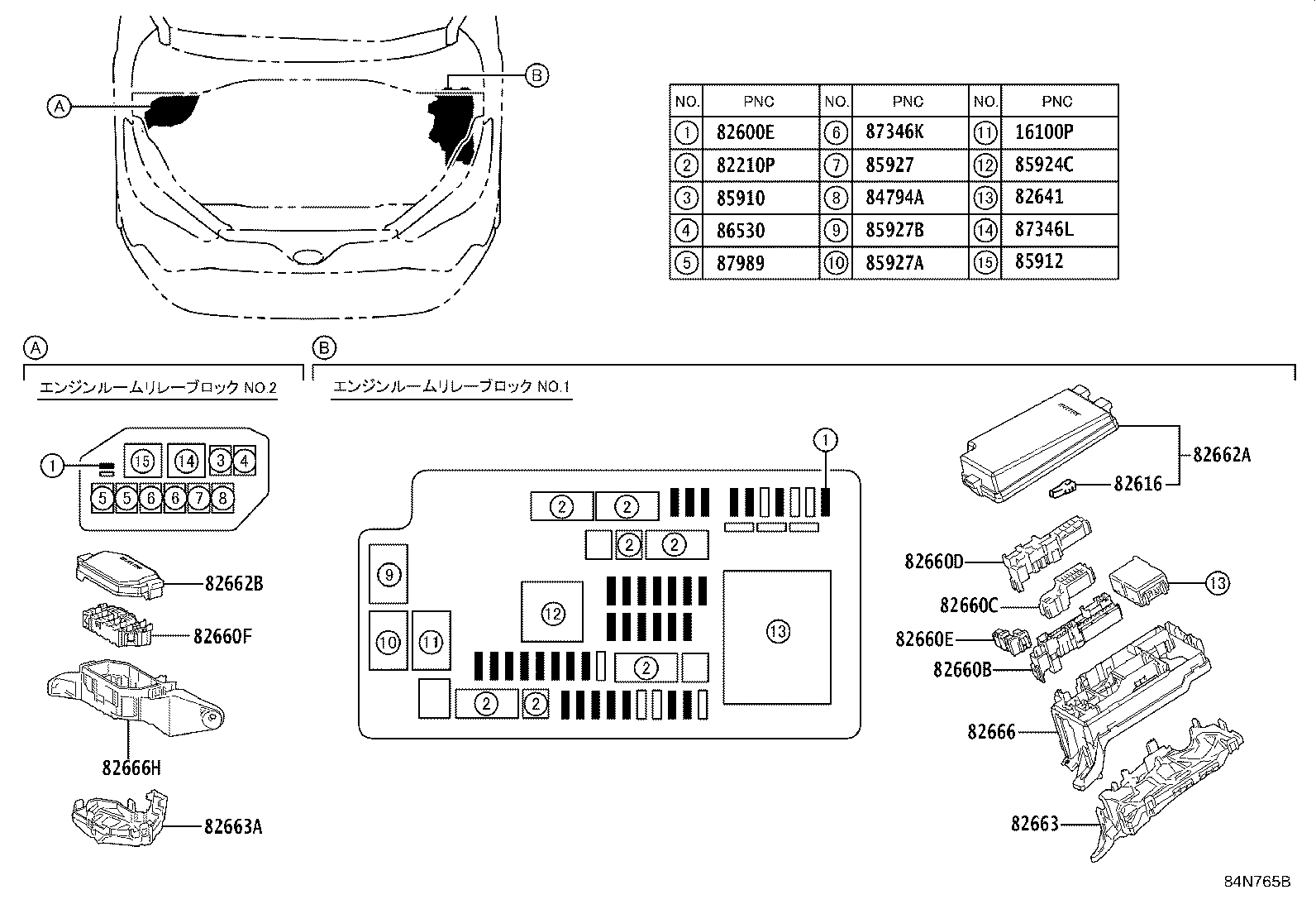 82730-16170 BLOCK ASSY, INSTRUMENT PANEL JUNCTION product image