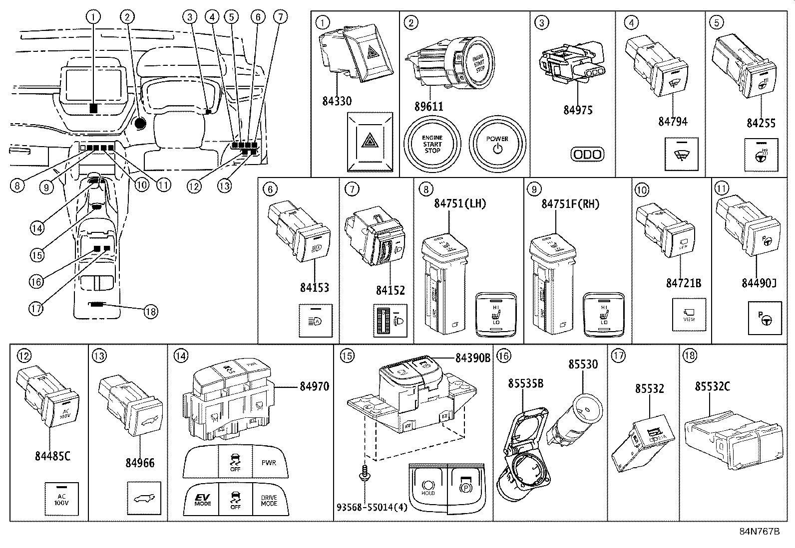 82730-16170 BLOCK ASSY, INSTRUMENT PANEL JUNCTION product image