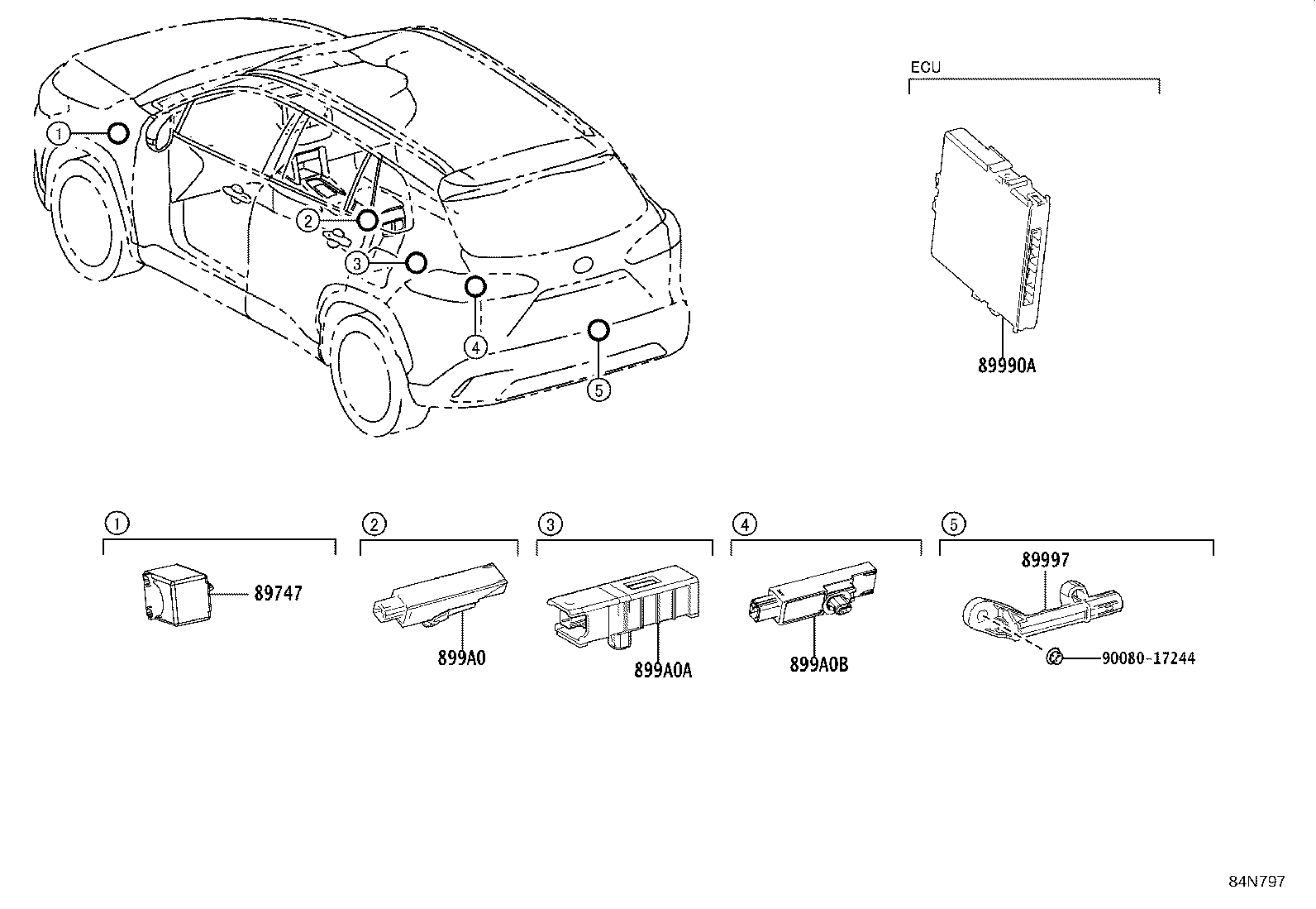 899H0-0A040 COMPUTER ASSY, SMART KEY product image