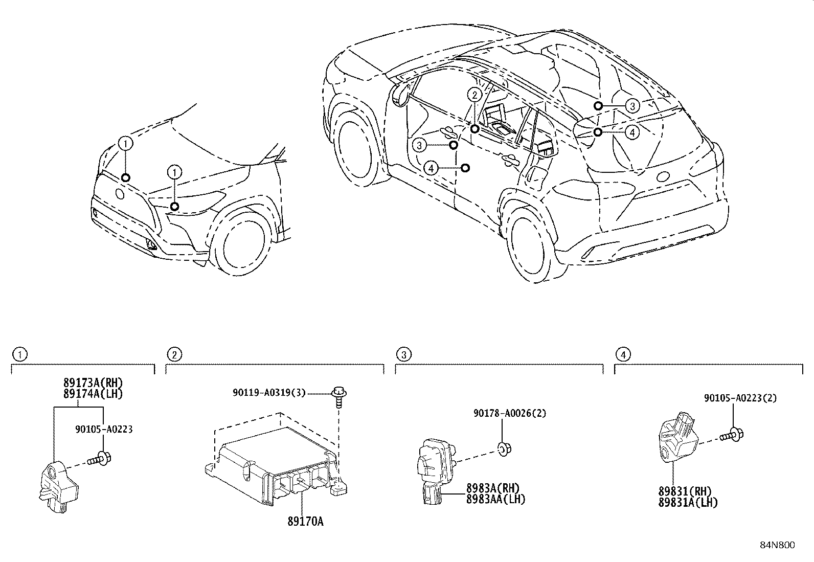 89170-0A200 COMPUTER ASSY, AIR BAG product image