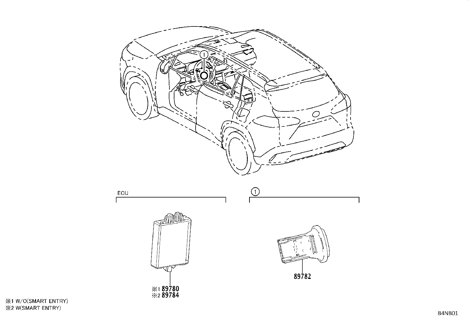 89784-0A020 COMPUTER, IMMOBILIZER CODE product image