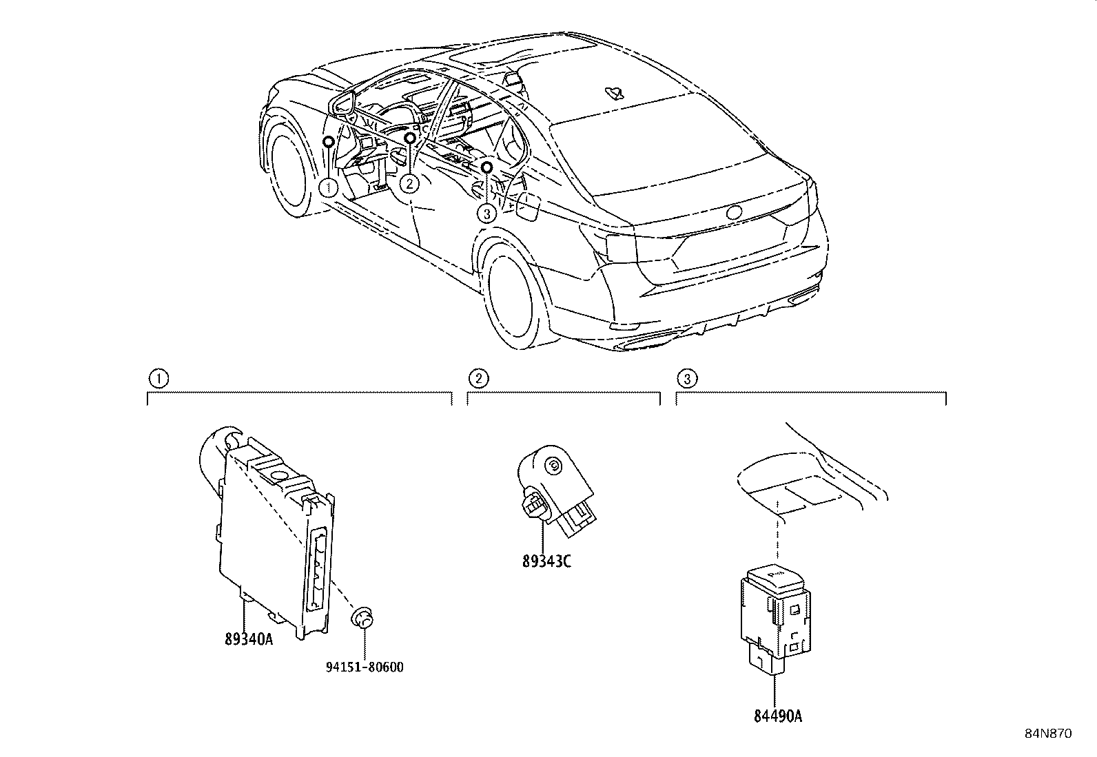 89340-30180 COMPUTER ASSY, CLEARANCE WARNING product image