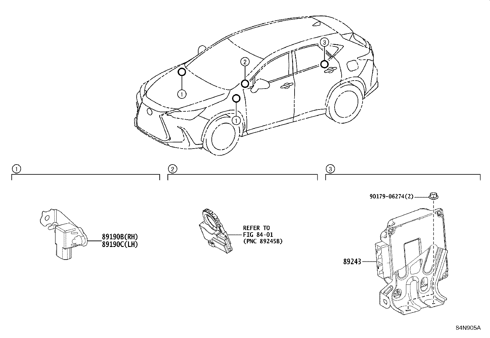 Toyota 89243-78090 COMPUTER, ABSORBER CONTROL