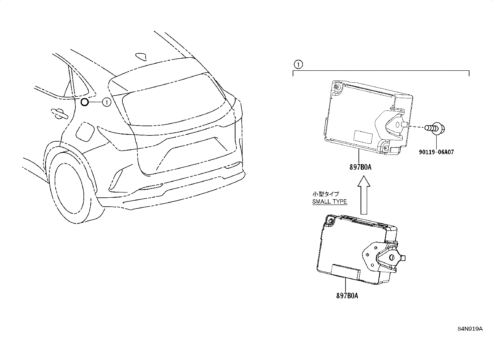 897B0-78490 RECEIVER ASSY, ELECTRICAL KEY & TPMS product image