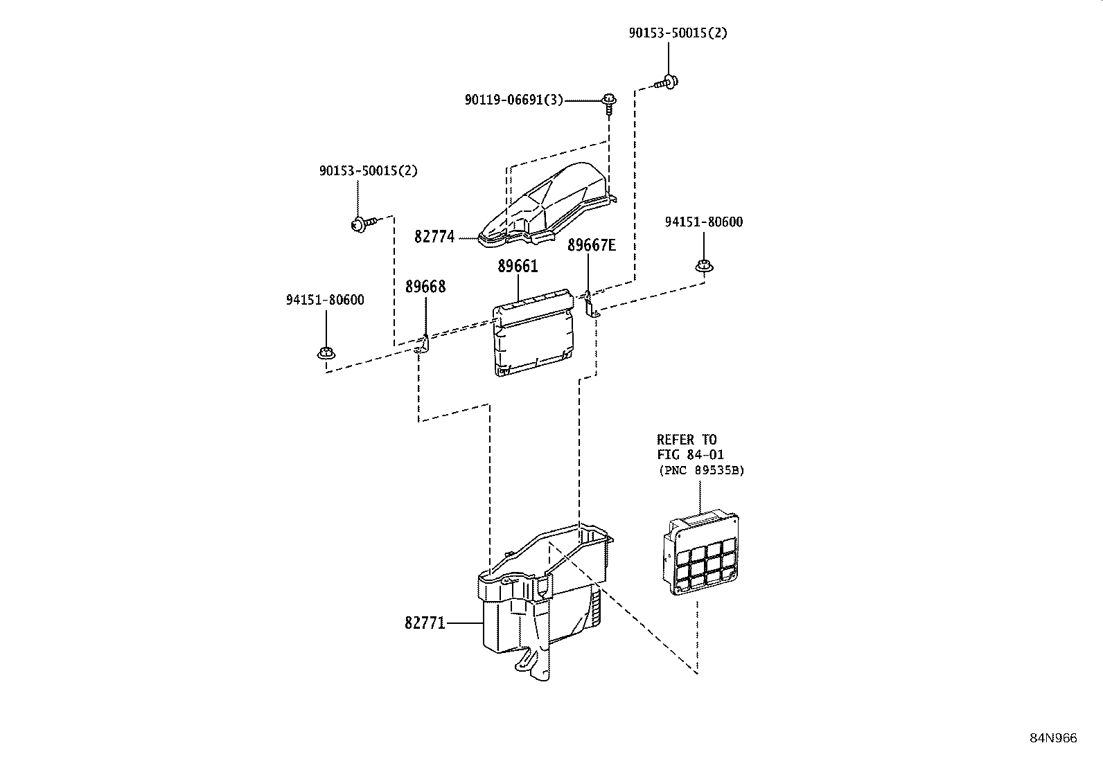 82775-24010 DUCT, ENGINE ROOM ECU INLET product image