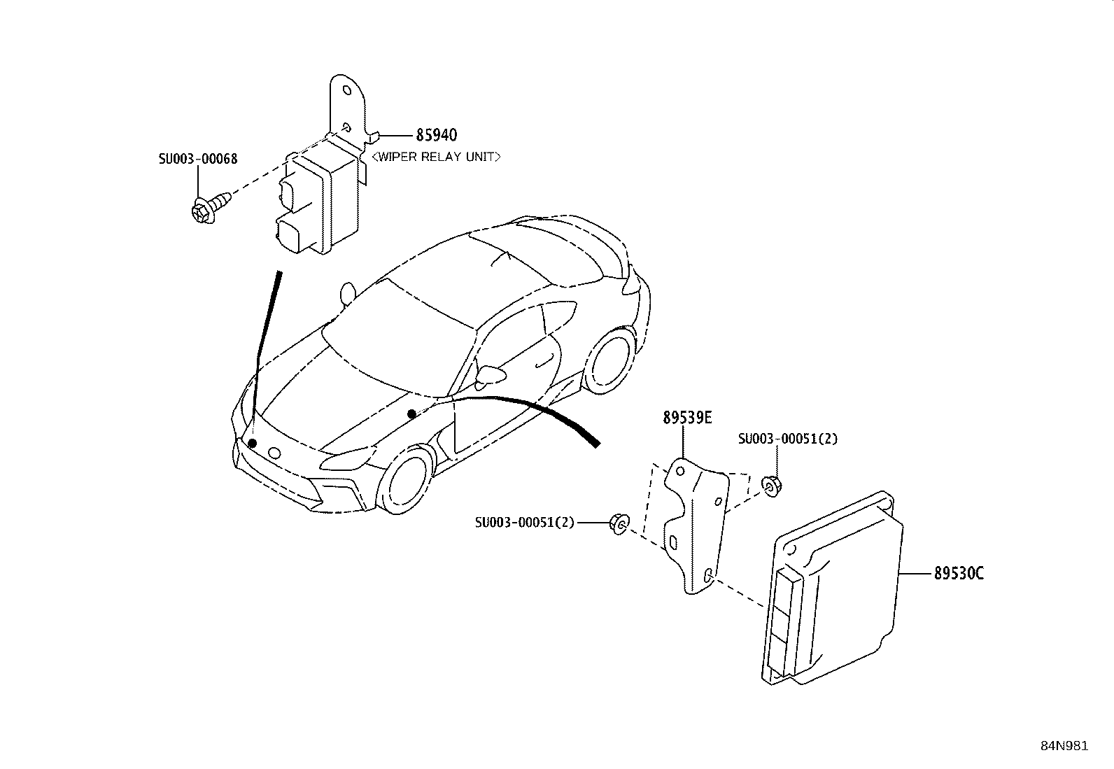 SU003-10000 BLOCK ASSY, INSTRUMENT PANEL JUNCTION product image