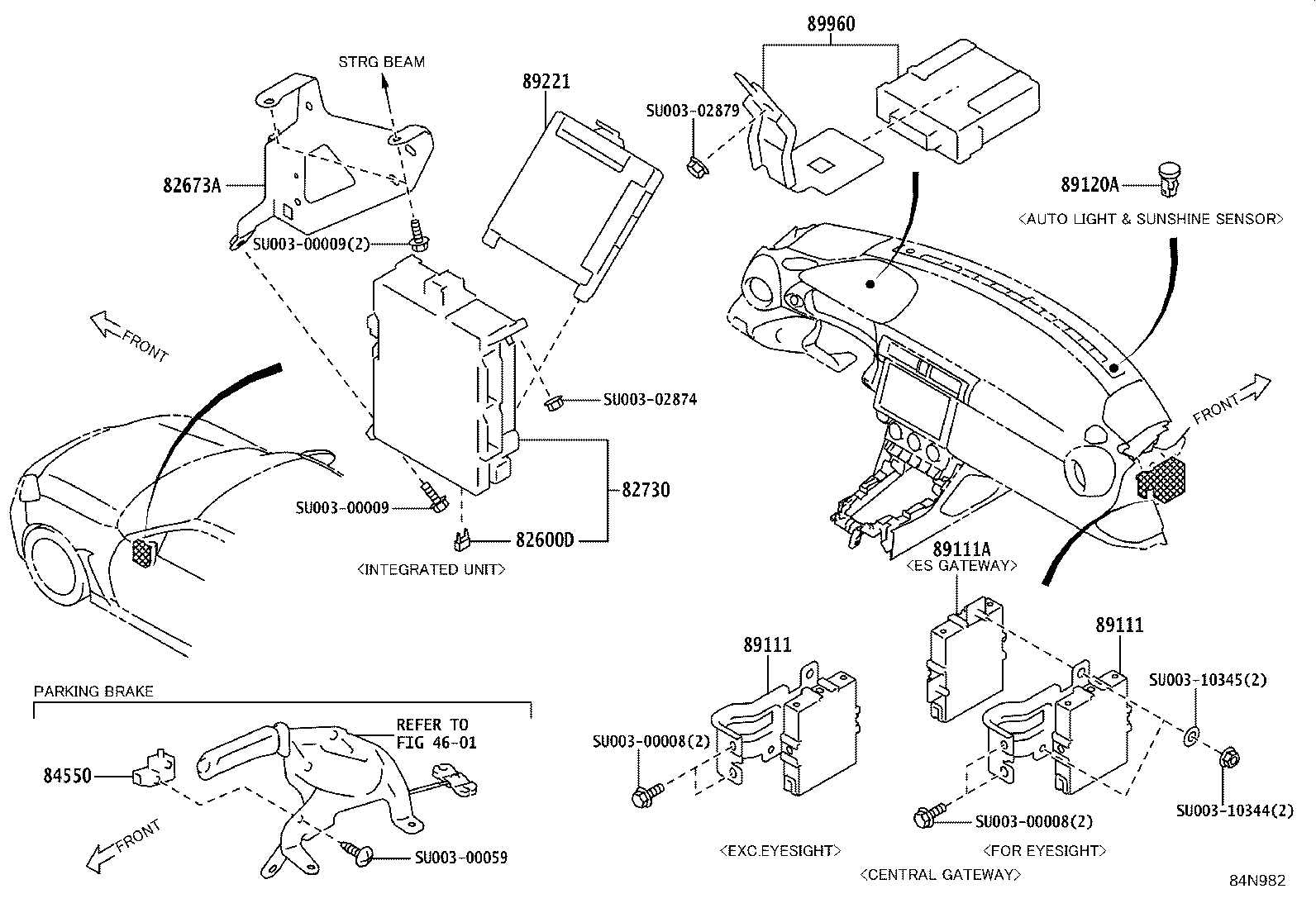 SU003-10000 BLOCK ASSY, INSTRUMENT PANEL JUNCTION product image