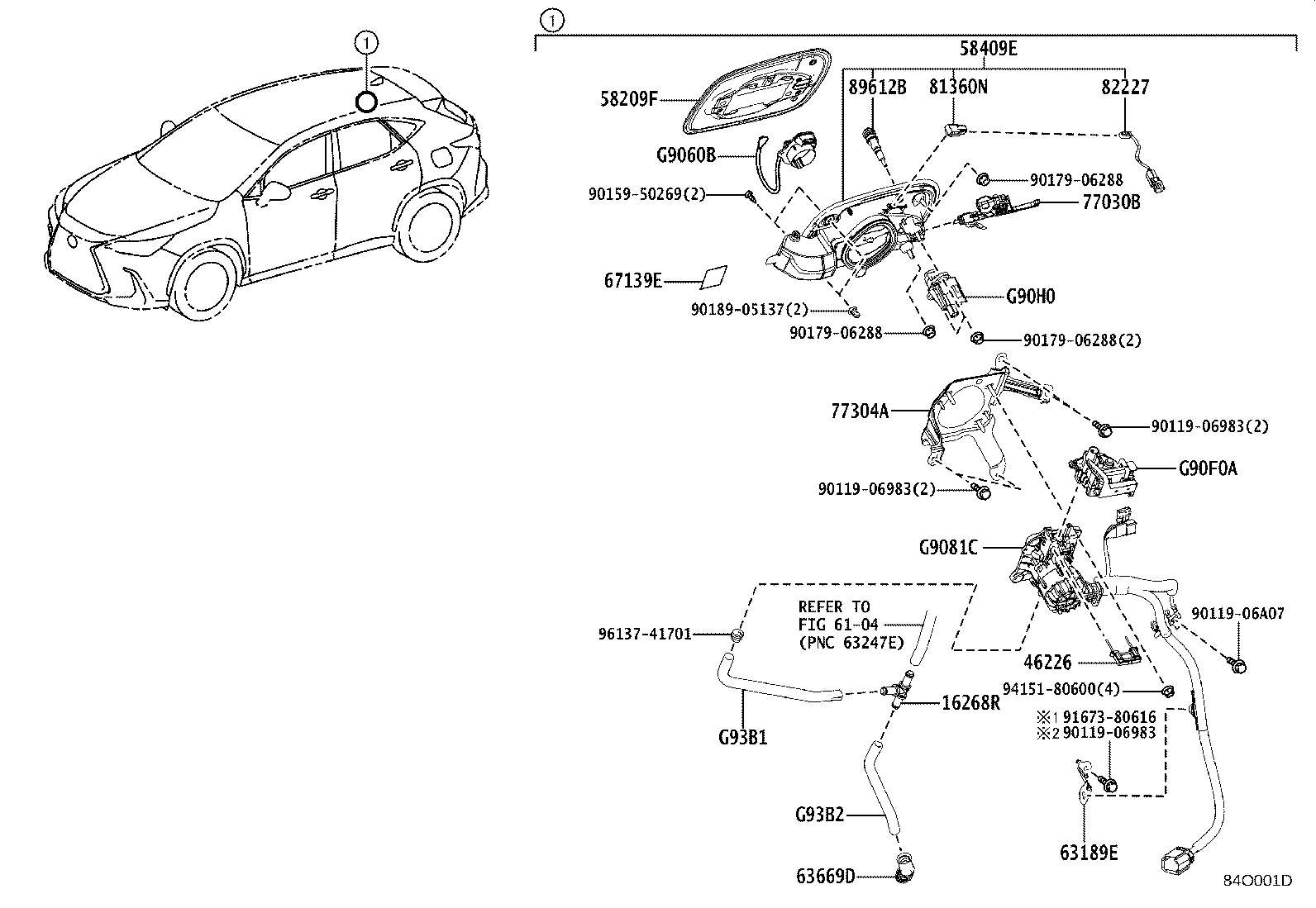 Toyota 89612-42010 Genuine Toyota Part