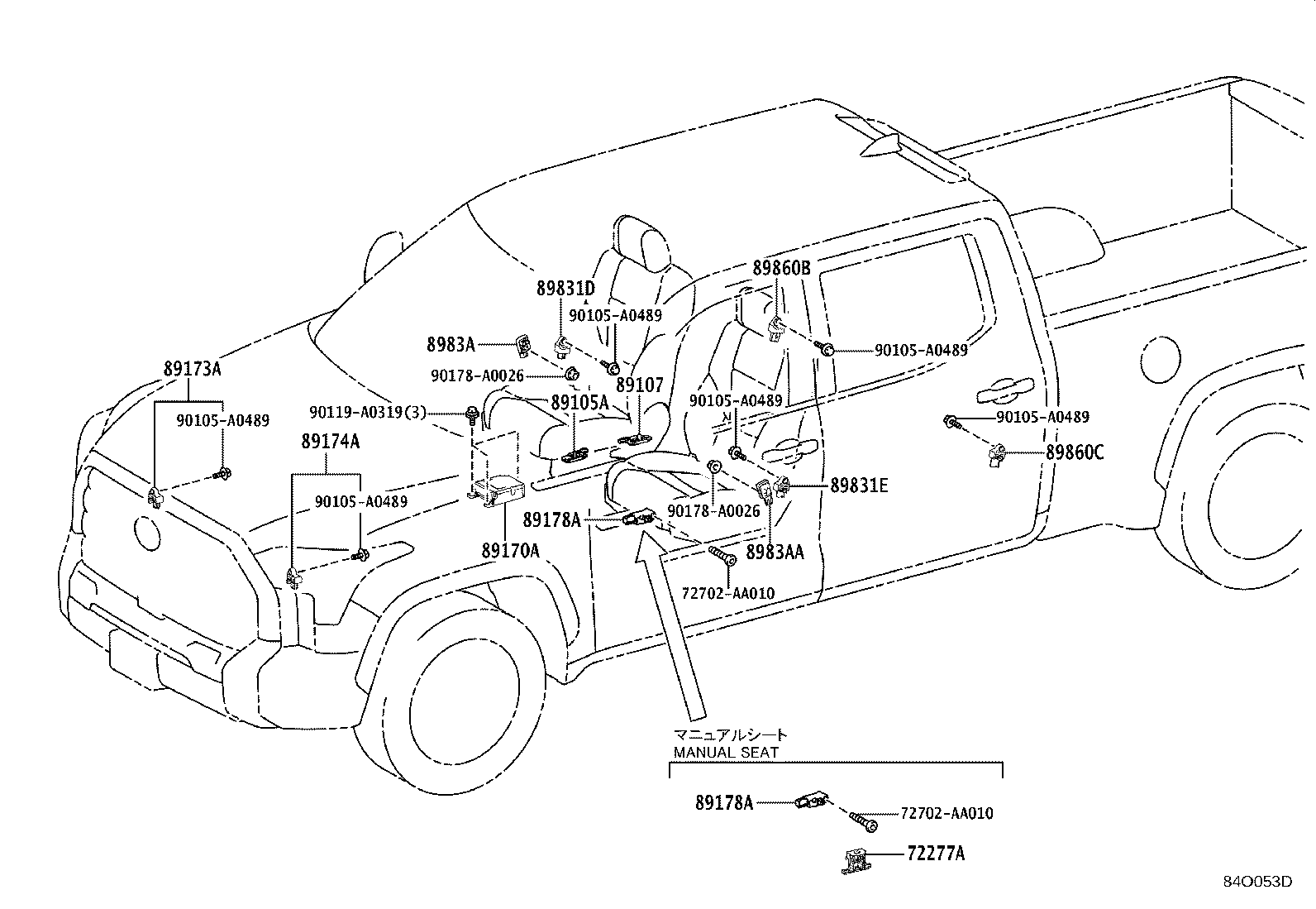 89170-0C661 COMPUTER ASSY, AIR BAG product image