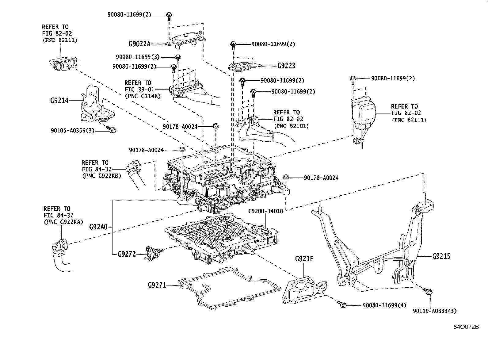 Toyota G9214-0C010 BRACKET, INVERTER, NO.1