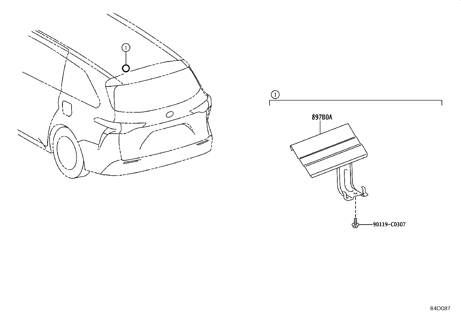 897B0-08040 RECEIVER ASSY, ELECTRICAL KEY & TPMS product image
