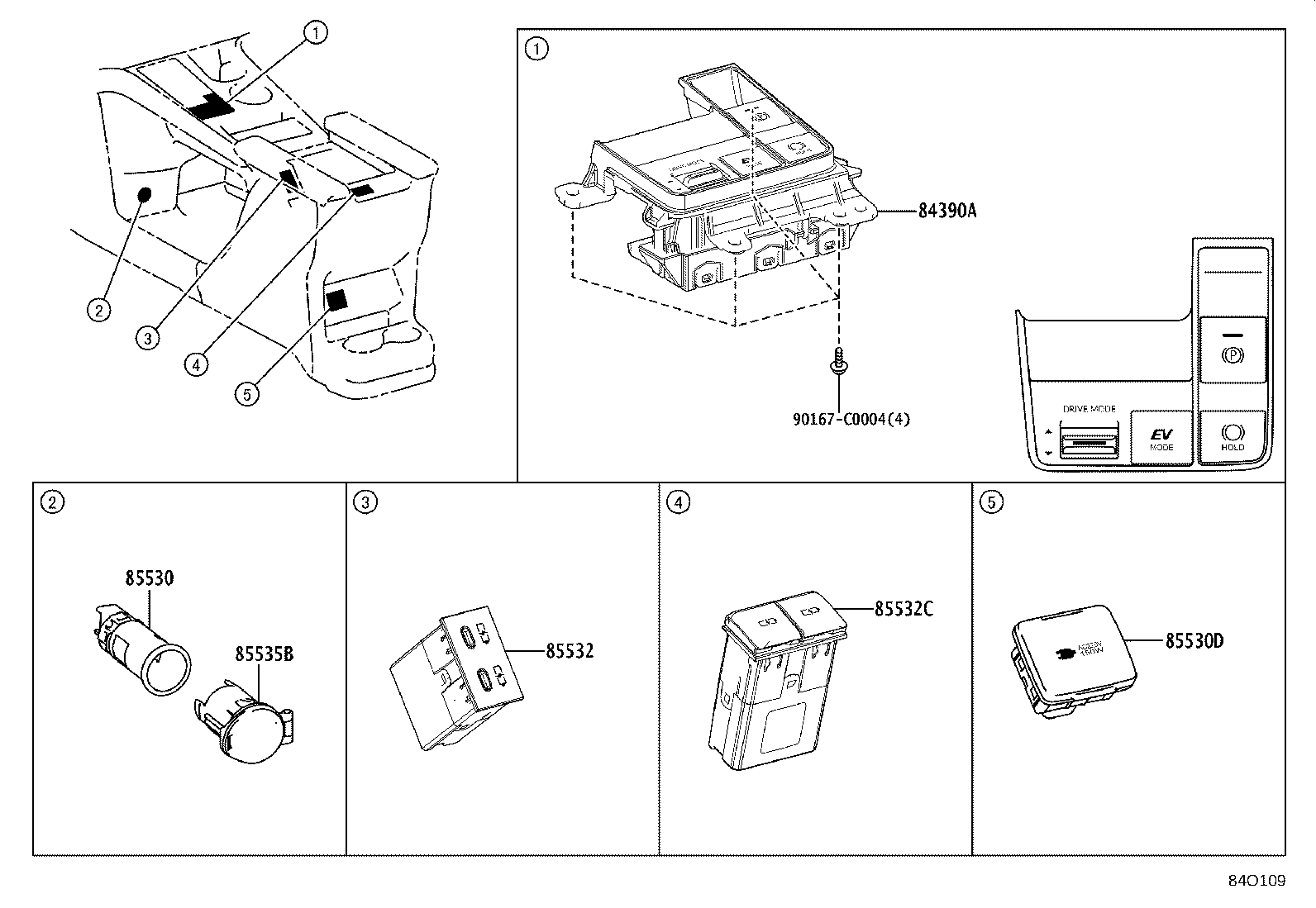 82666-08370 HOLDER, CONNECTOR product image