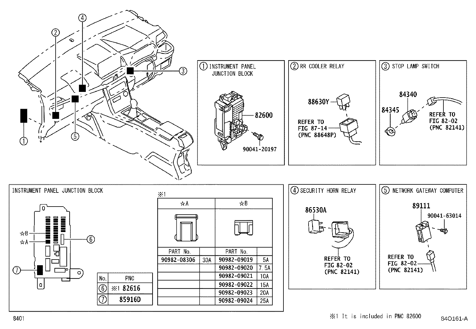 84140-BZ451 SWITCH ASSY, HEADLAMP DIMMER product image