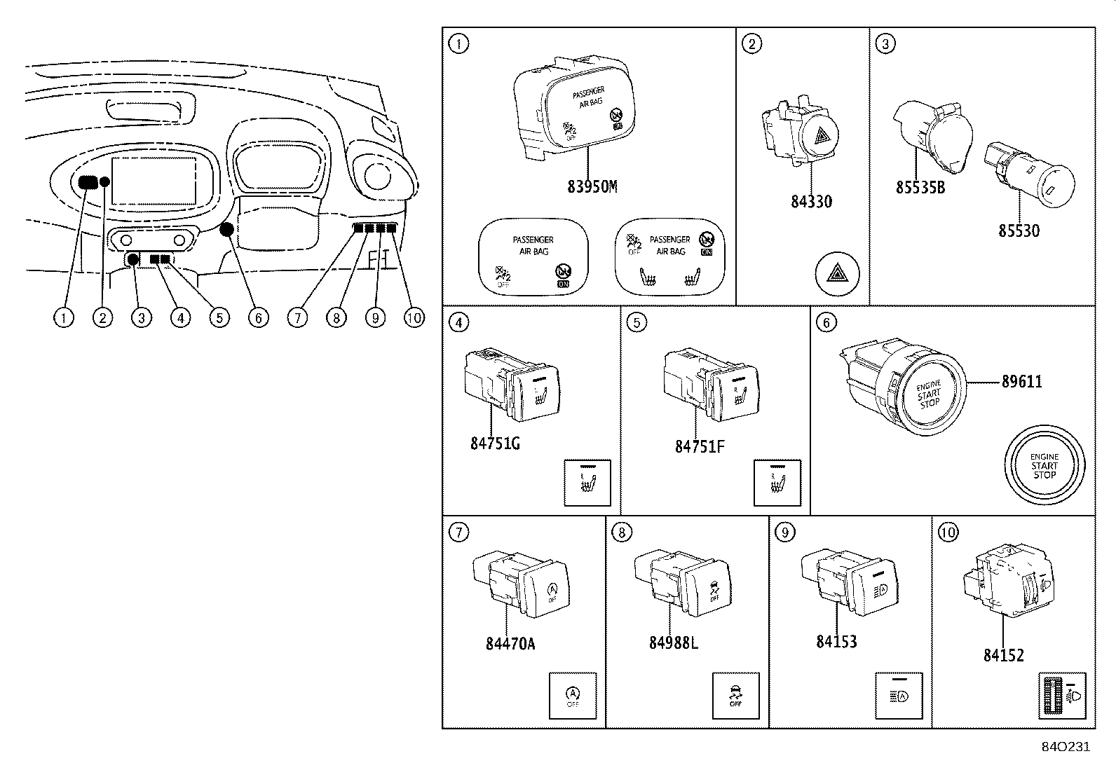 28850-K0010 SENSOR ASSY, BATTERY STATE product image