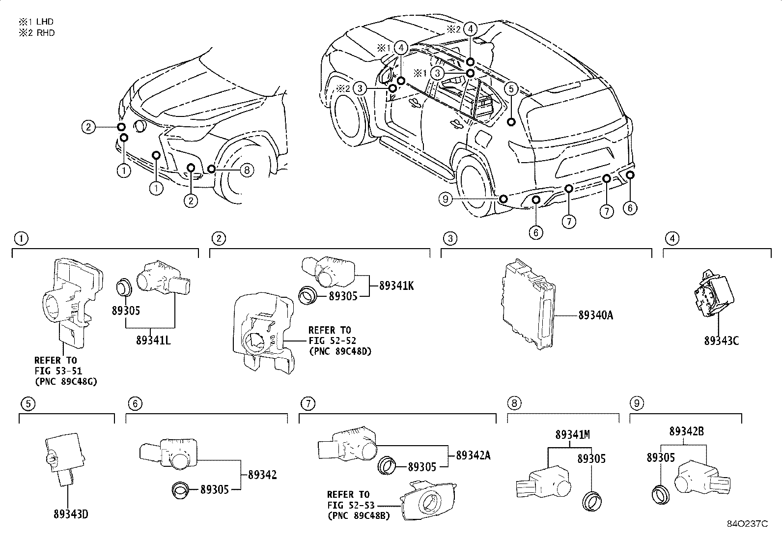 89340-60331 COMPUTER ASSY, CLEARANCE WARNING product image