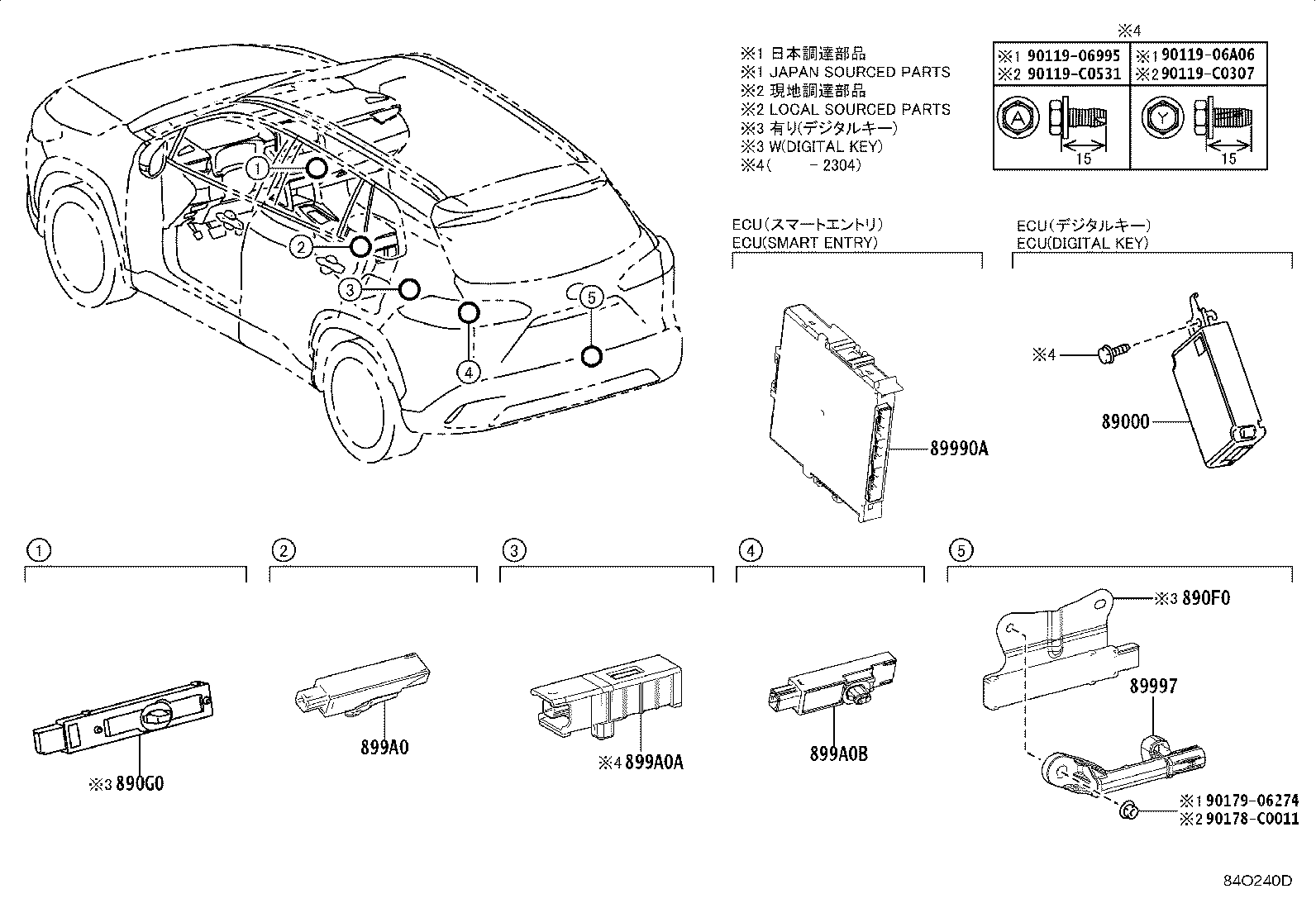 899H0-0A030 COMPUTER ASSY, SMART KEY product image
