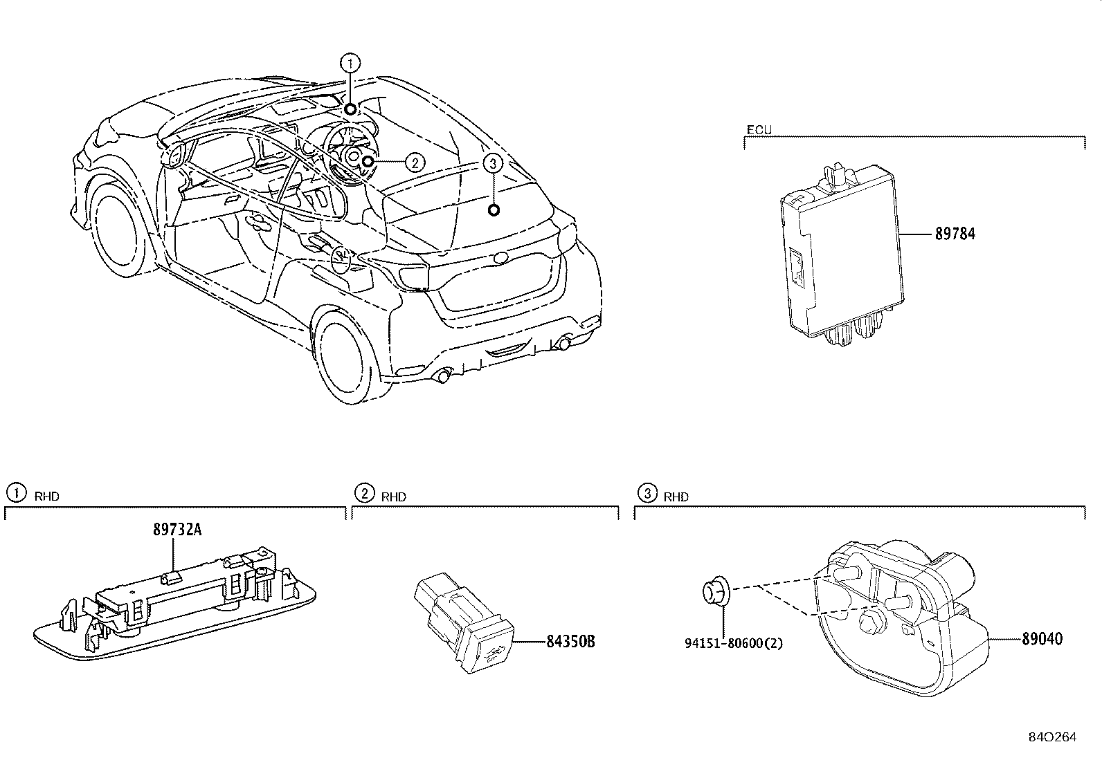 89784-48060 COMPUTER, IMMOBILIZER CODE product image