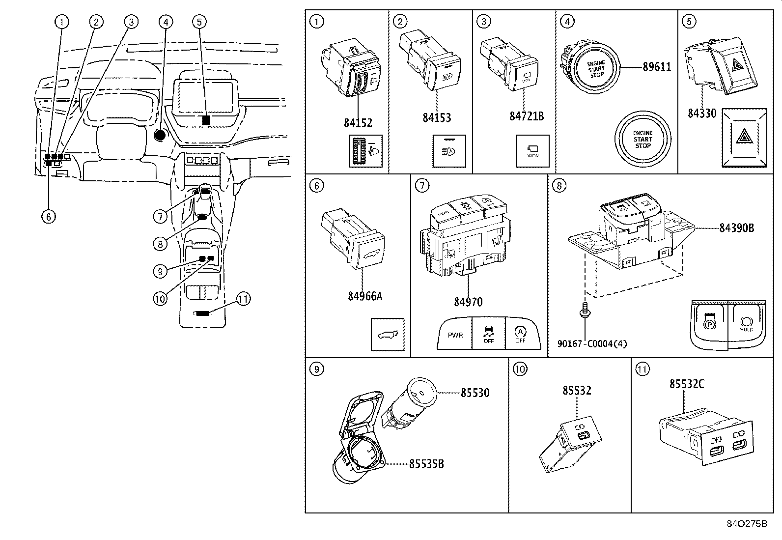 82666-0A030 HOLDER, CONNECTOR product image