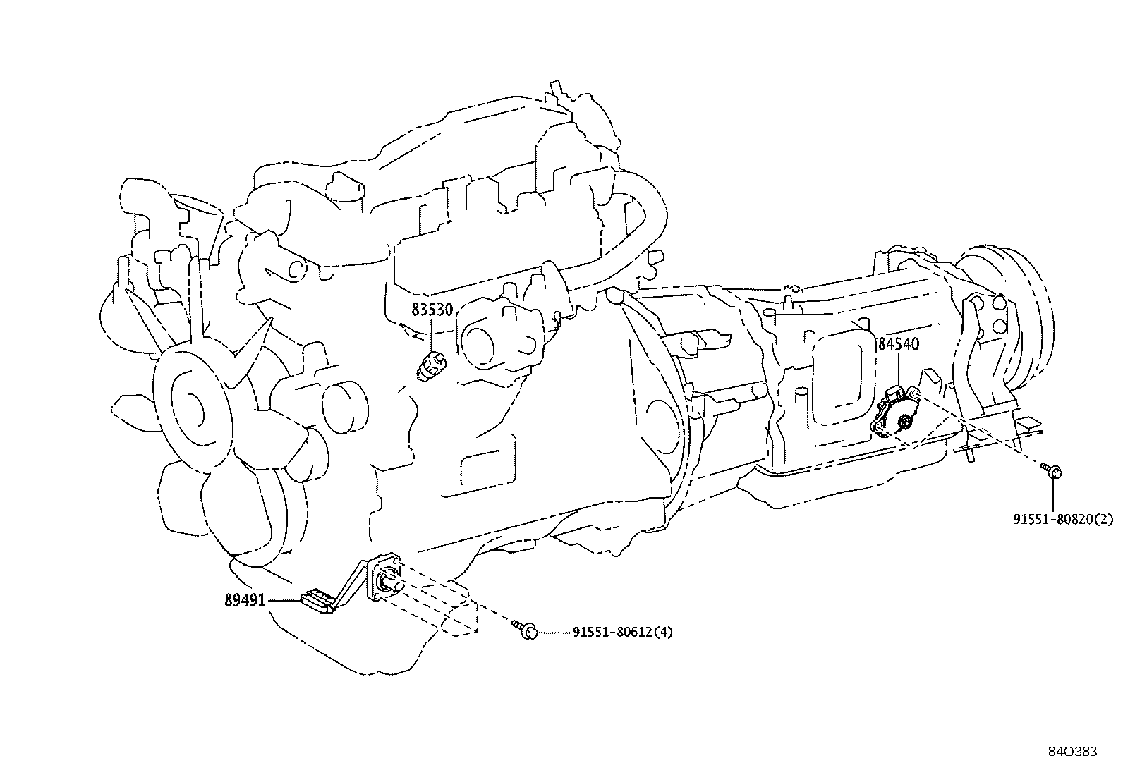28559-11060 BRACKET, GLOW PLUG CONTROLLER, NO.2 product image