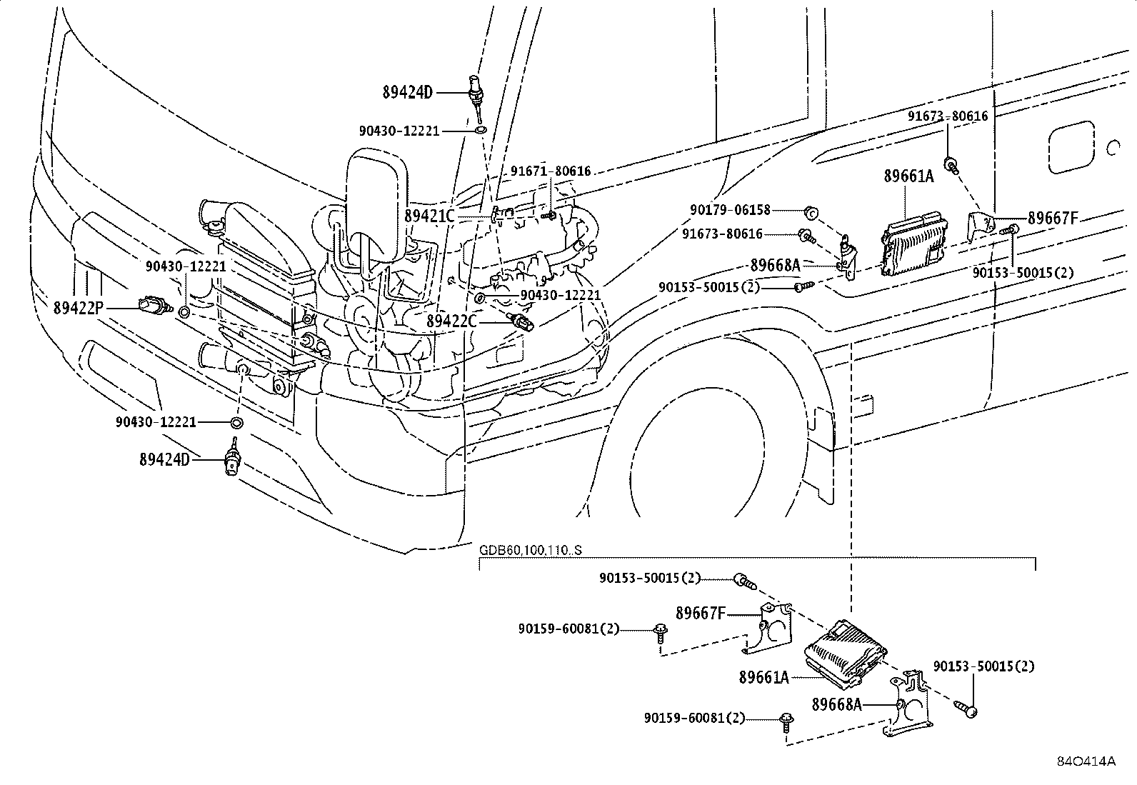 89661-V4100 COMPUTER, ENGINE CONTROL product image