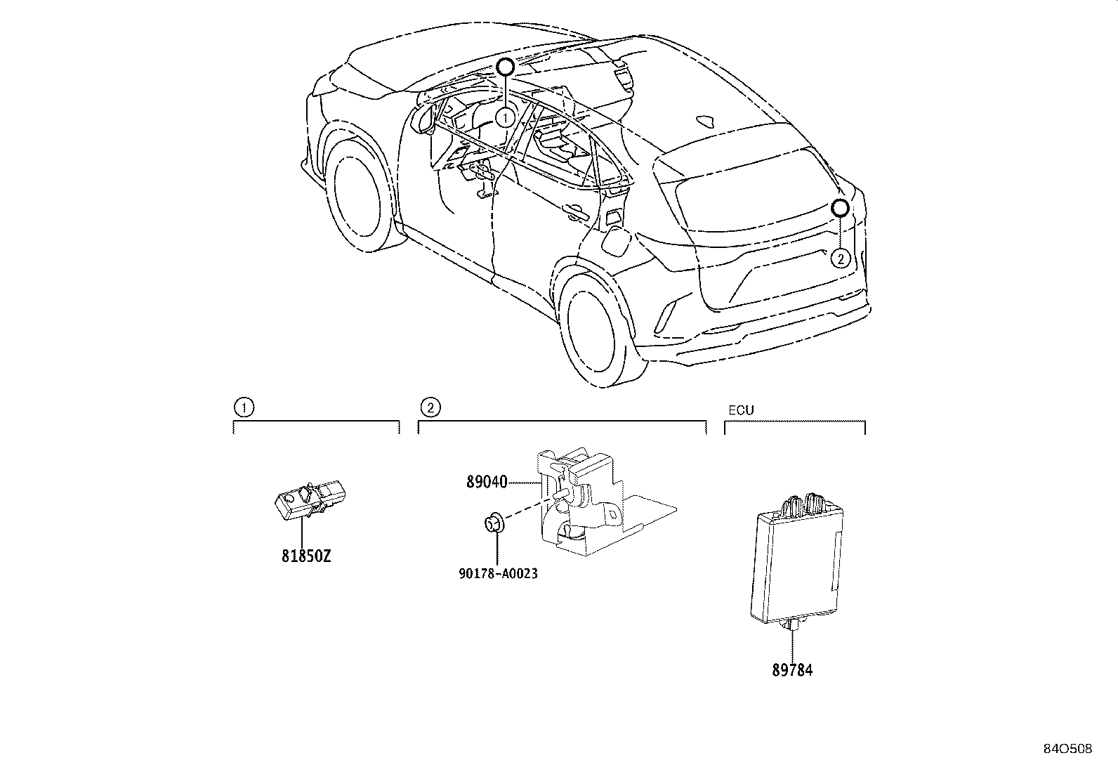 89784-08021 COMPUTER, IMMOBILIZER CODE product image