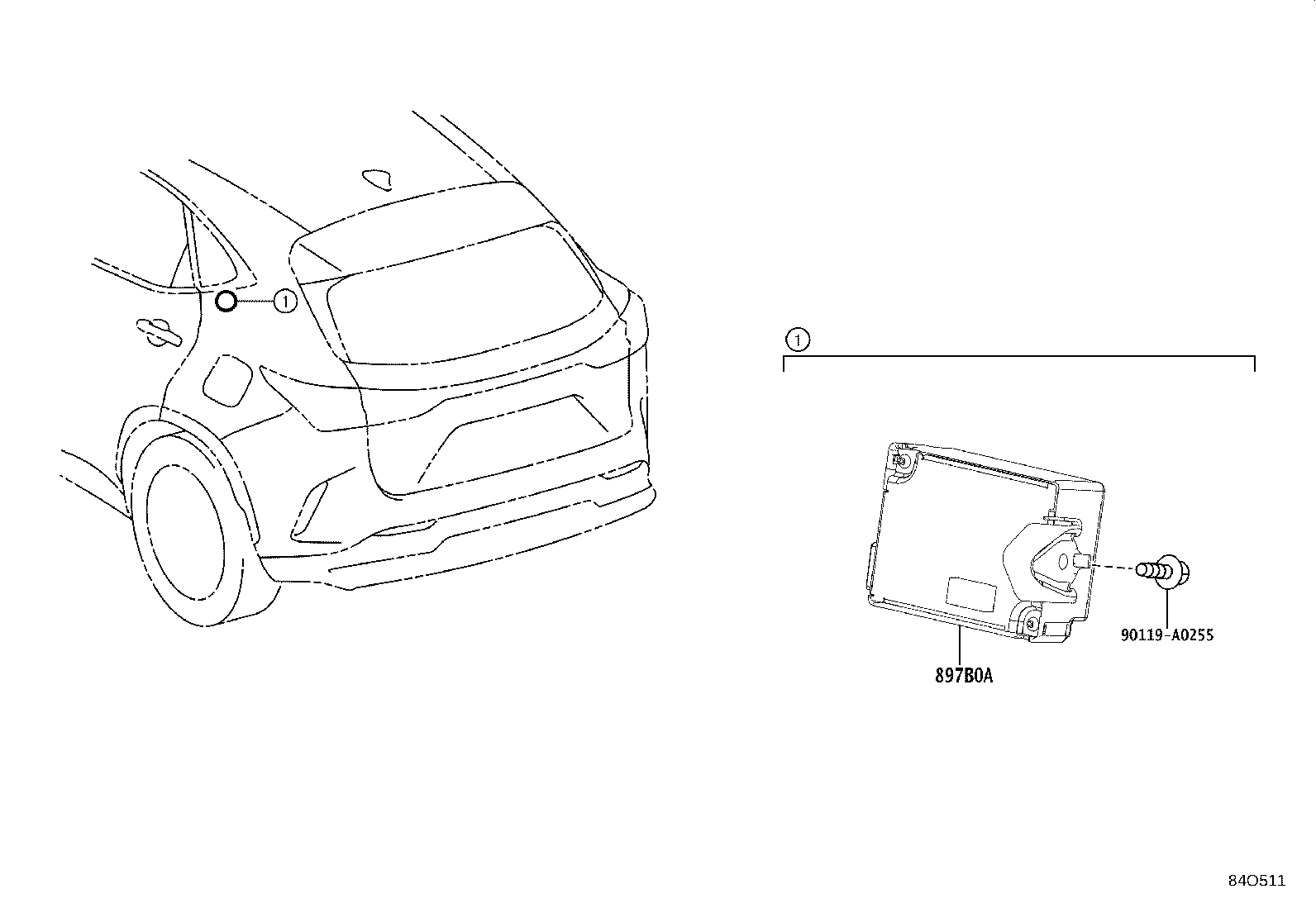 897B0-F6010 RECEIVER ASSY, ELECTRICAL KEY & TPMS product image