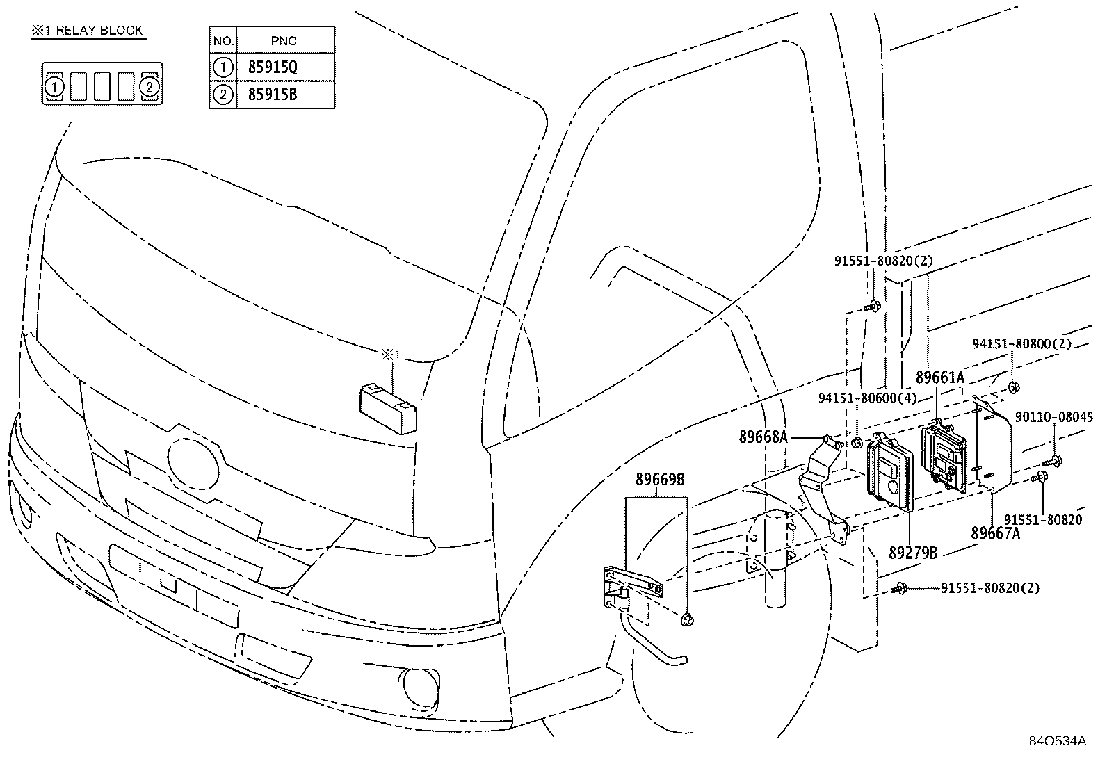 89661-37481 COMPUTER, ENGINE CONTROL product image