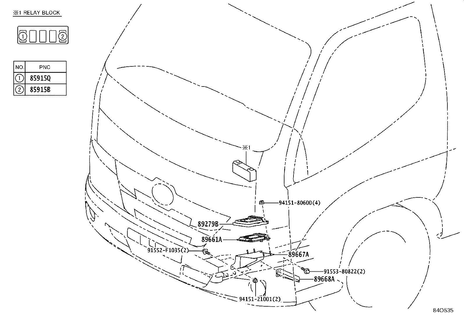 89661-37481 COMPUTER, ENGINE CONTROL product image