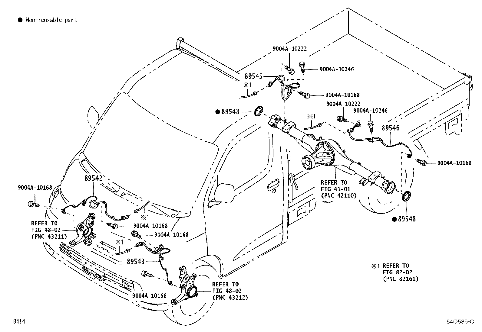 89546-BZ090 SENSOR, SPEED, REAR LH product image