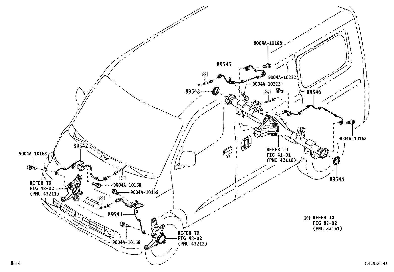 89546-BZ090 SENSOR, SPEED, REAR LH product image