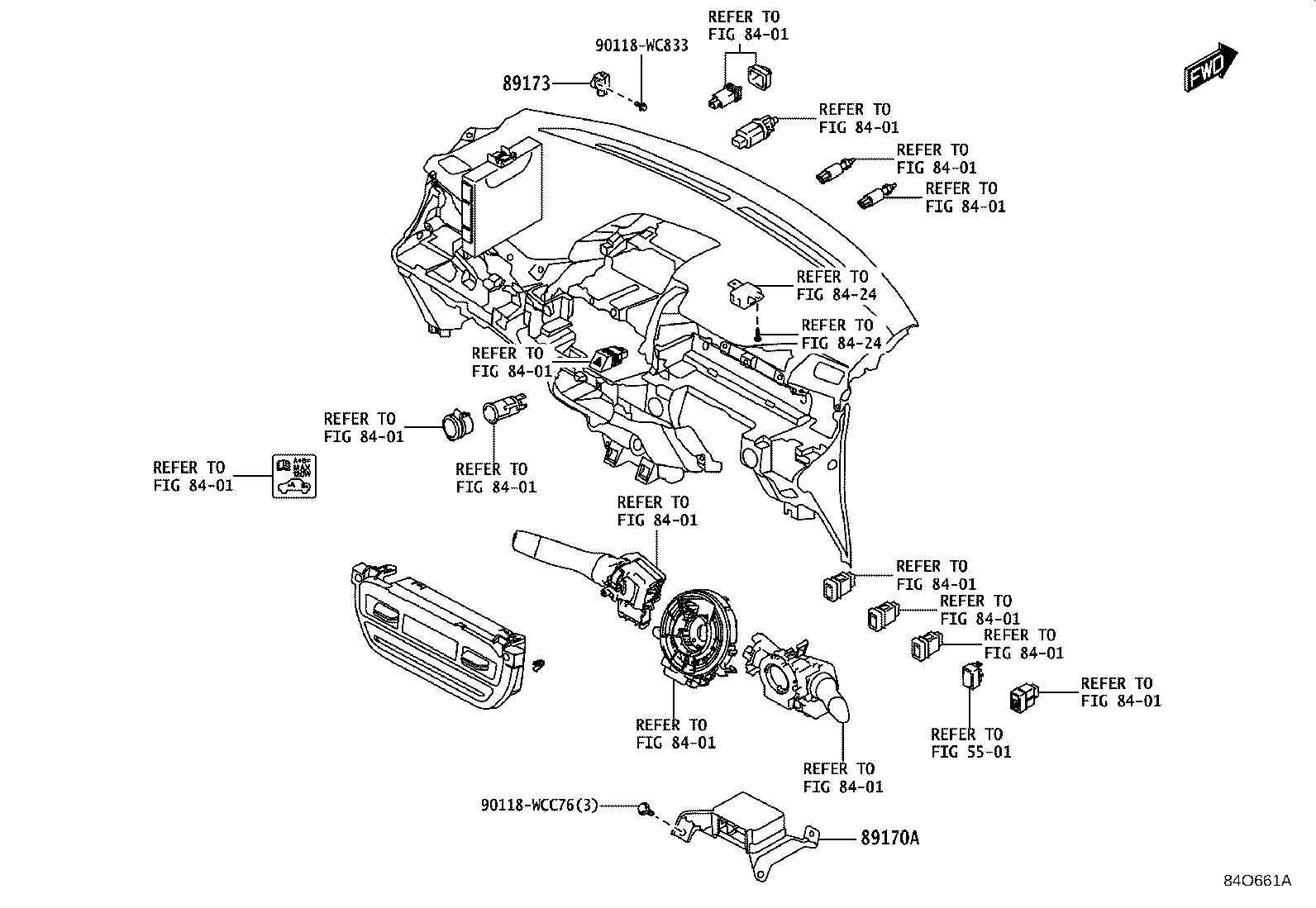 89173-WC010 SENSOR, AIR BAG, FRONT product image
