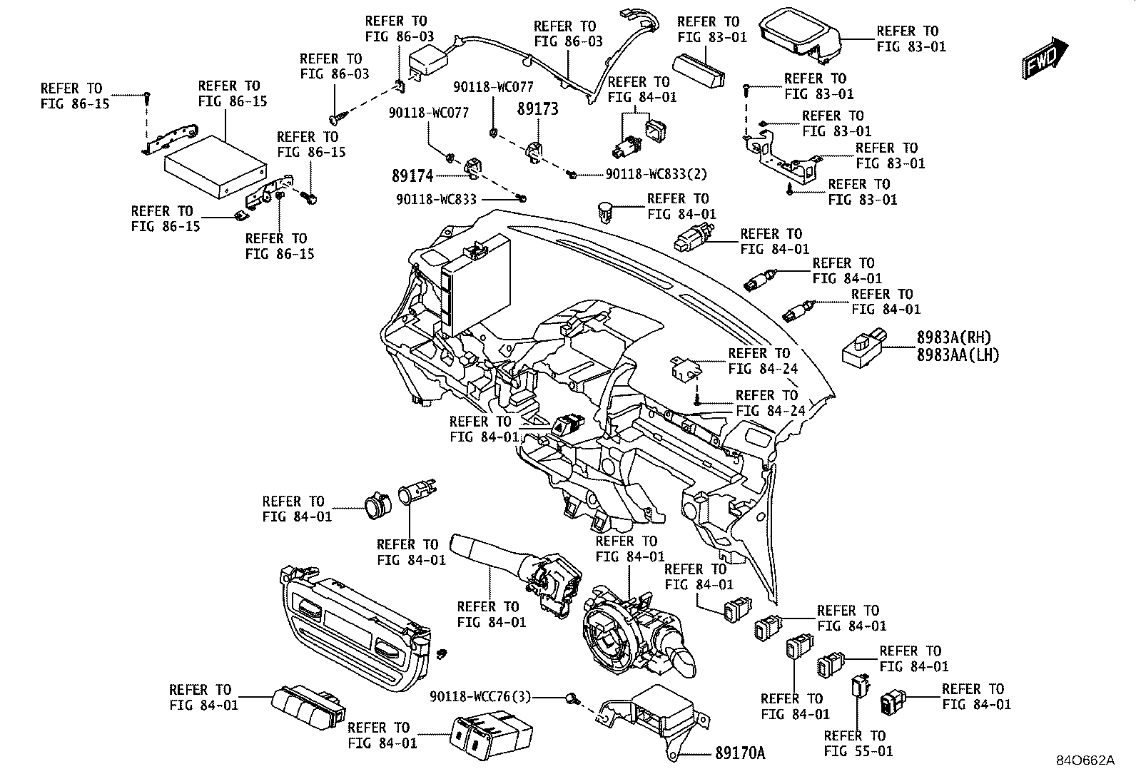 89173-WC010 SENSOR, AIR BAG, FRONT product image