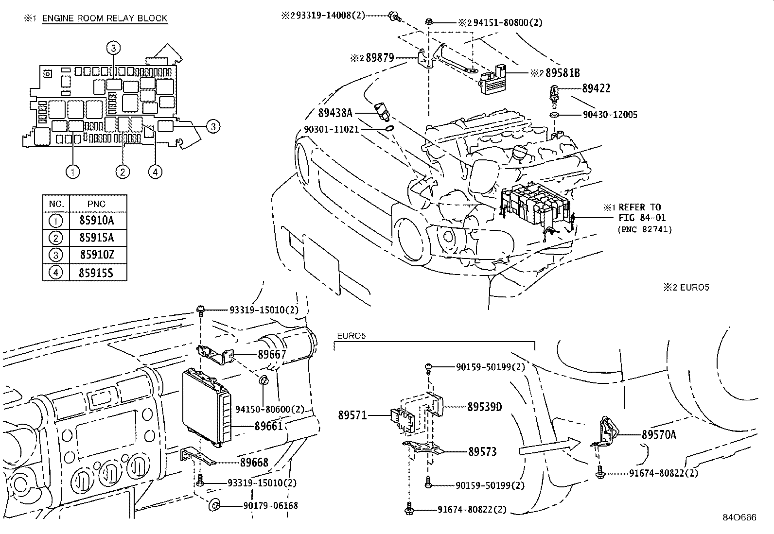 89667-35140 BRACKET, ENGINE CONTROL COMPUTER product image