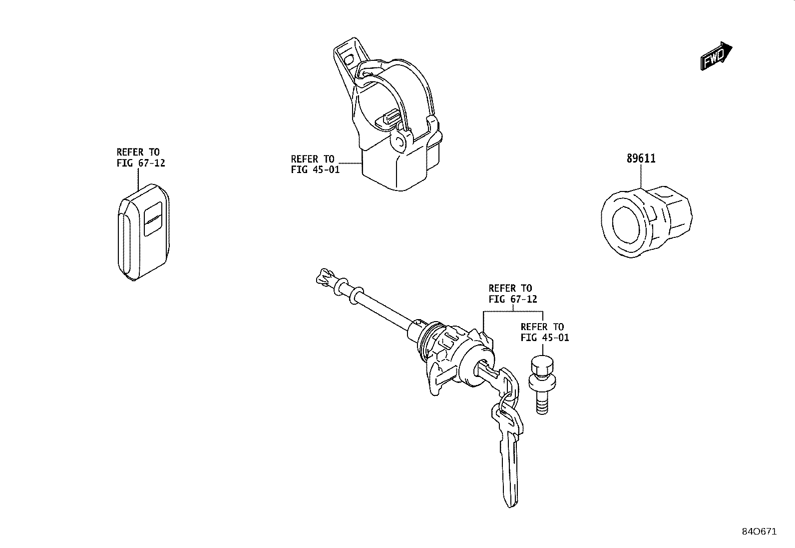 82611-WC021 COVER, RELAY BLOCK, UPPER, NO.1 product image