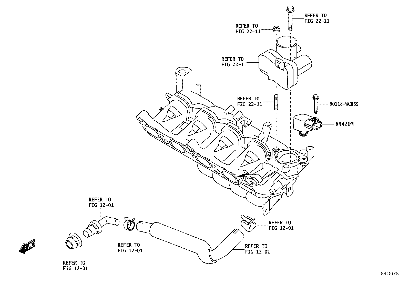 82611-WC021 COVER, RELAY BLOCK, UPPER, NO.1 product image