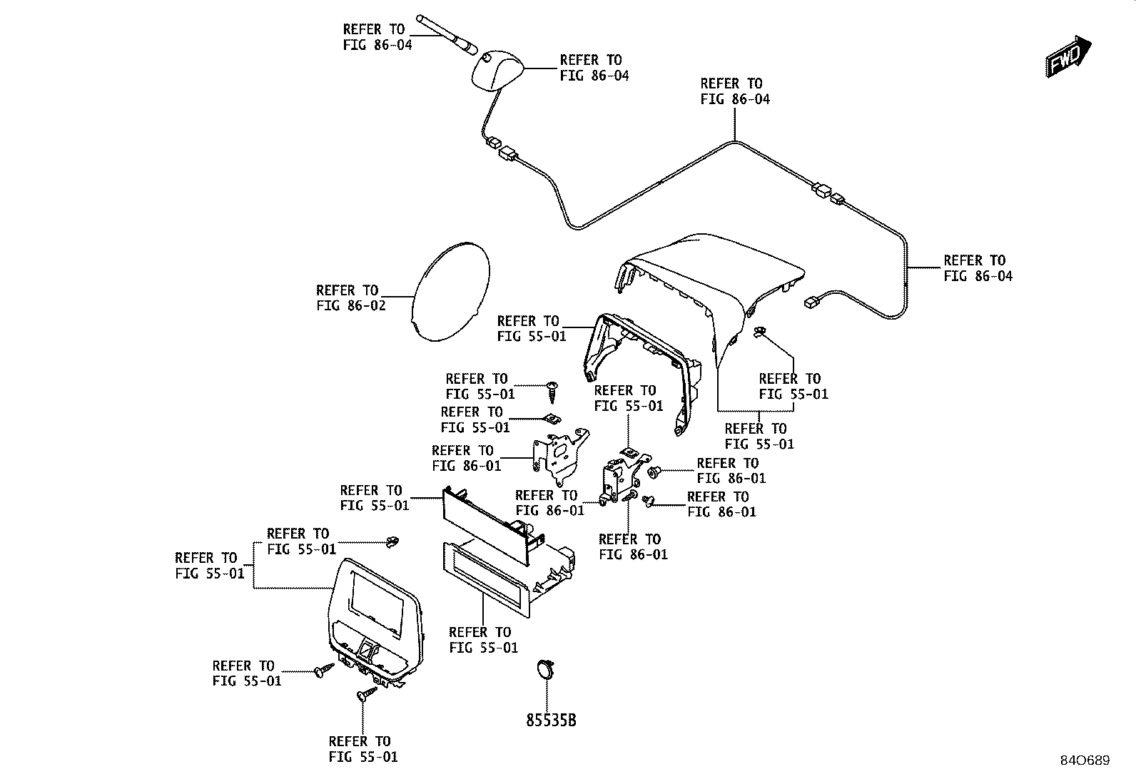 82611-WC021 COVER, RELAY BLOCK, UPPER, NO.1 product image