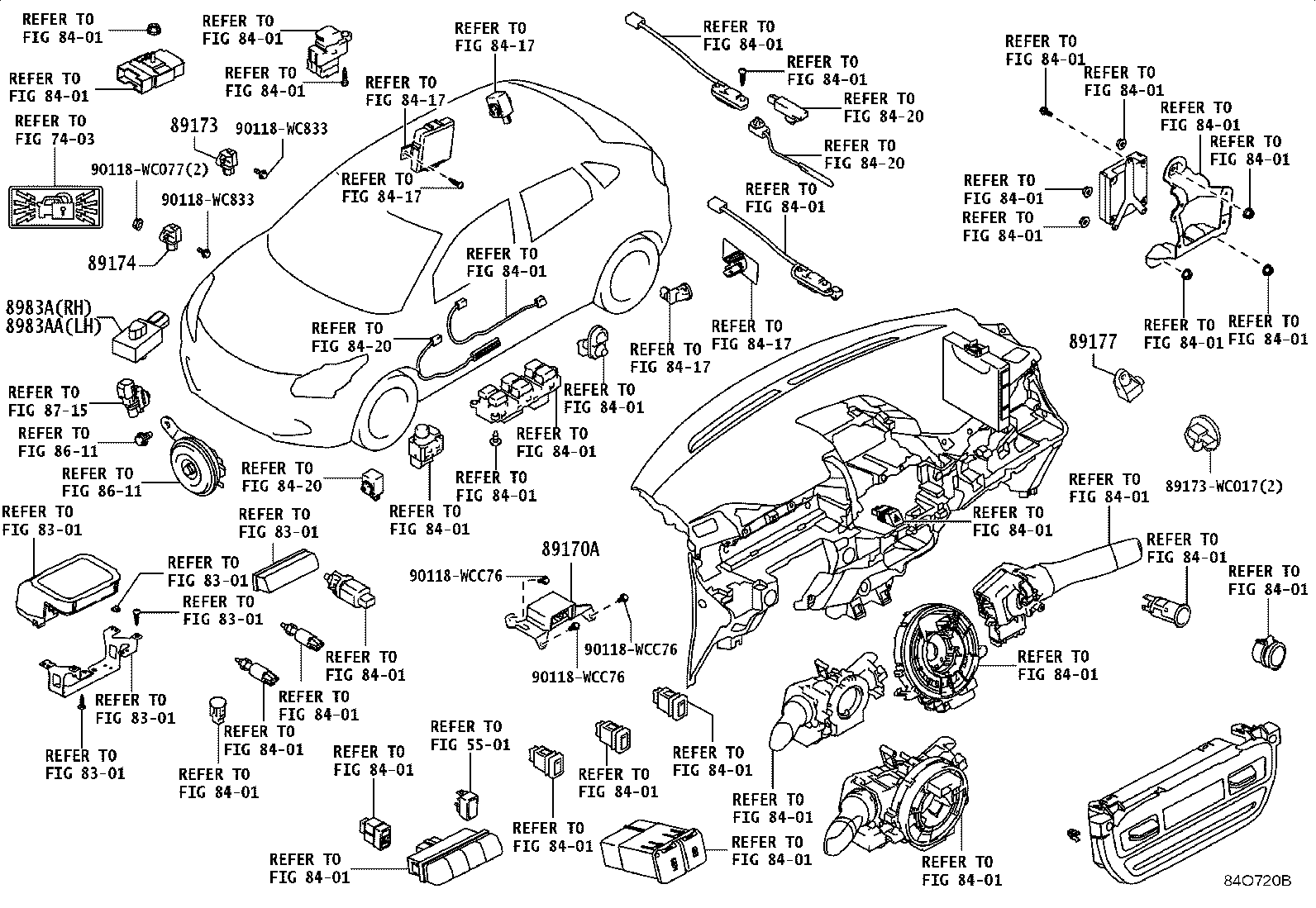 89173-WC011 SENSOR, AIR BAG, FRONT product image