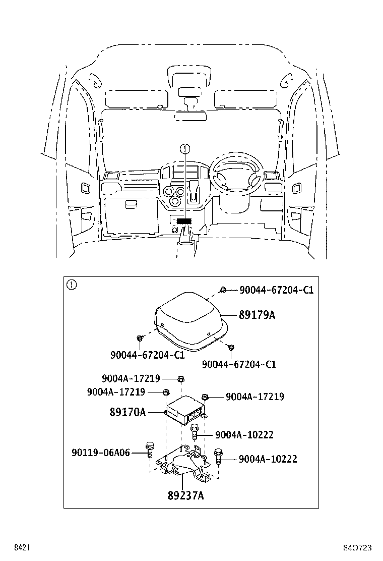 89170-BZ790 COMPUTER ASSY, AIR BAG product image