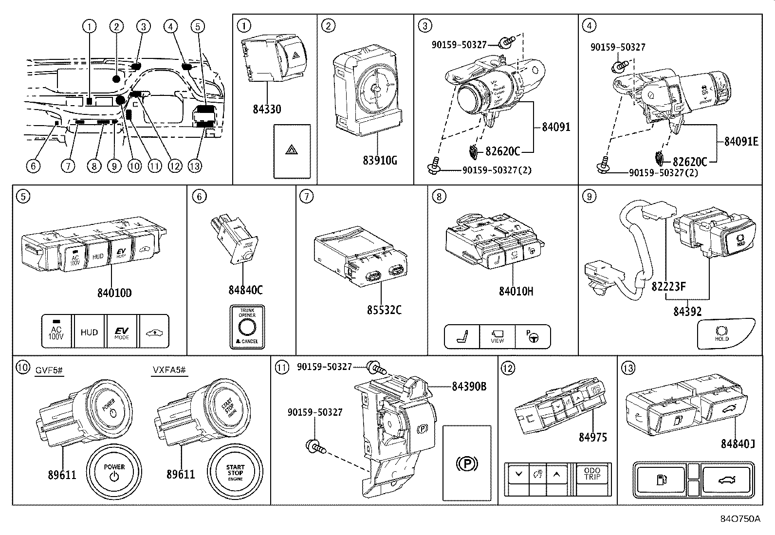 8924B-50080 SENSOR, STEERING product image
