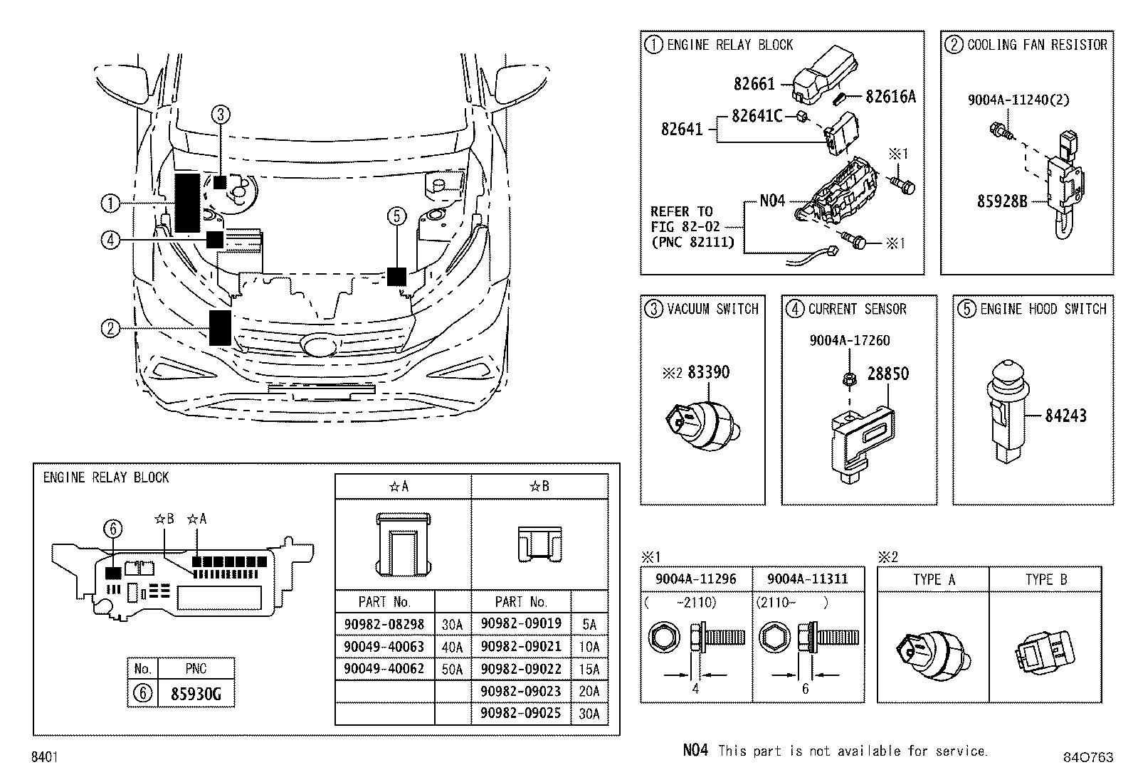 82600-BZ331 BLOCK ASSY, FUSE product image