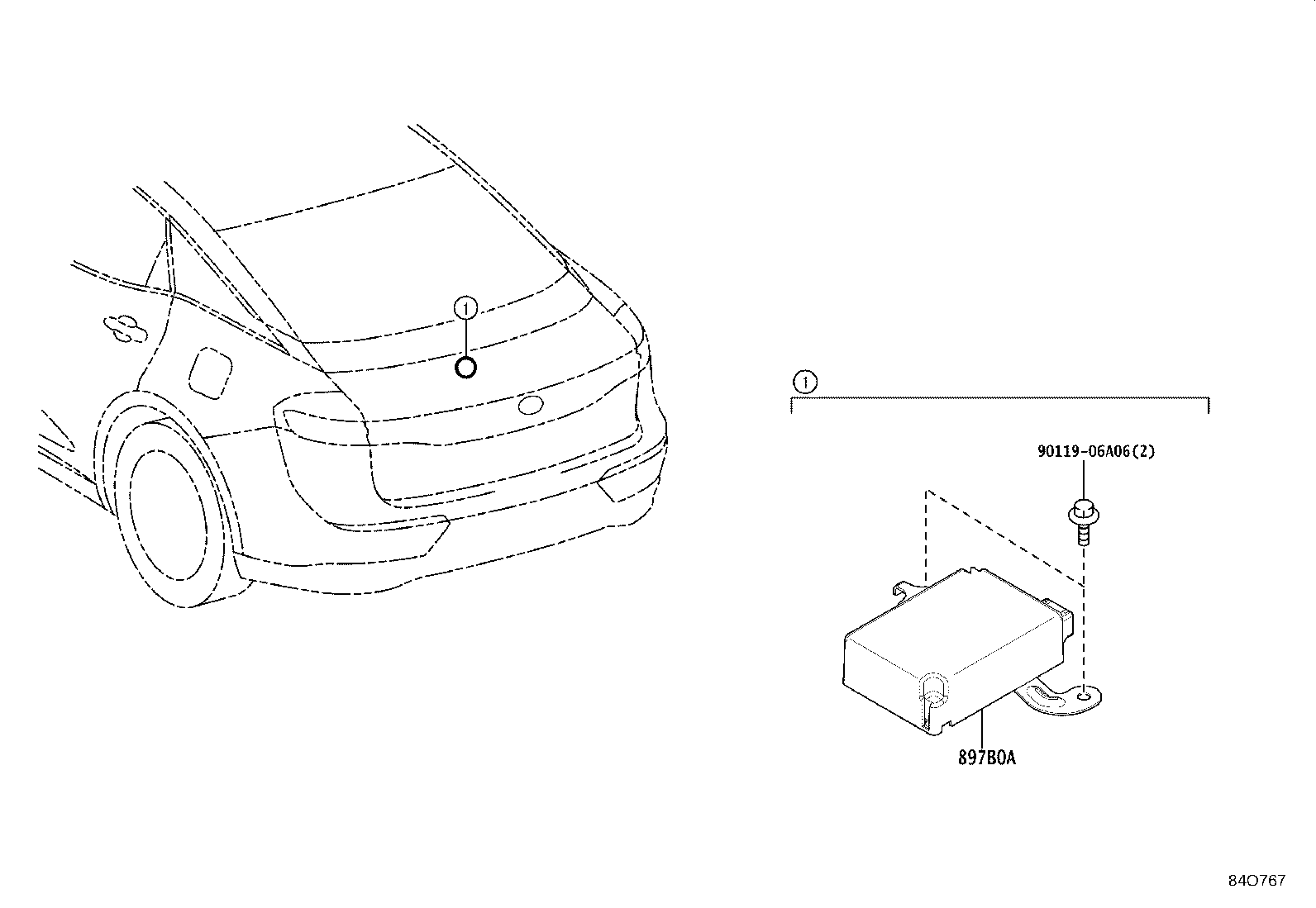 897B0-30370 RECEIVER ASSY, ELECTRICAL KEY & TPMS product image