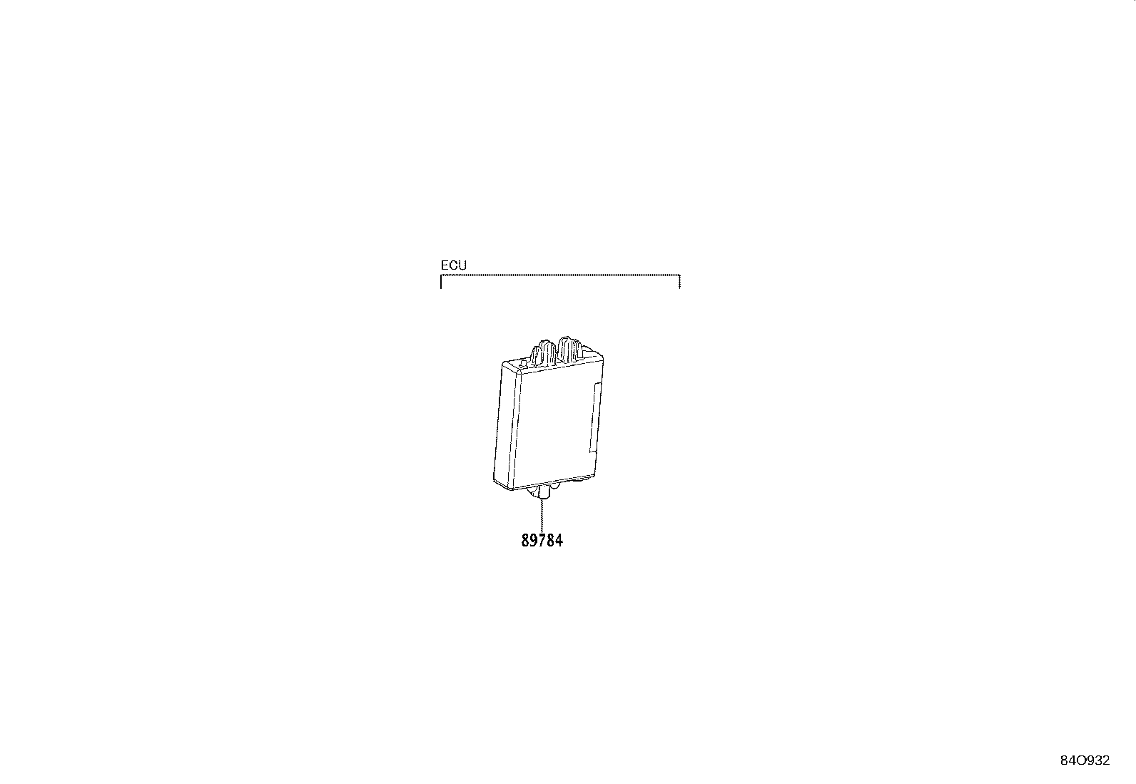89784-0R040 COMPUTER, IMMOBILIZER CODE product image